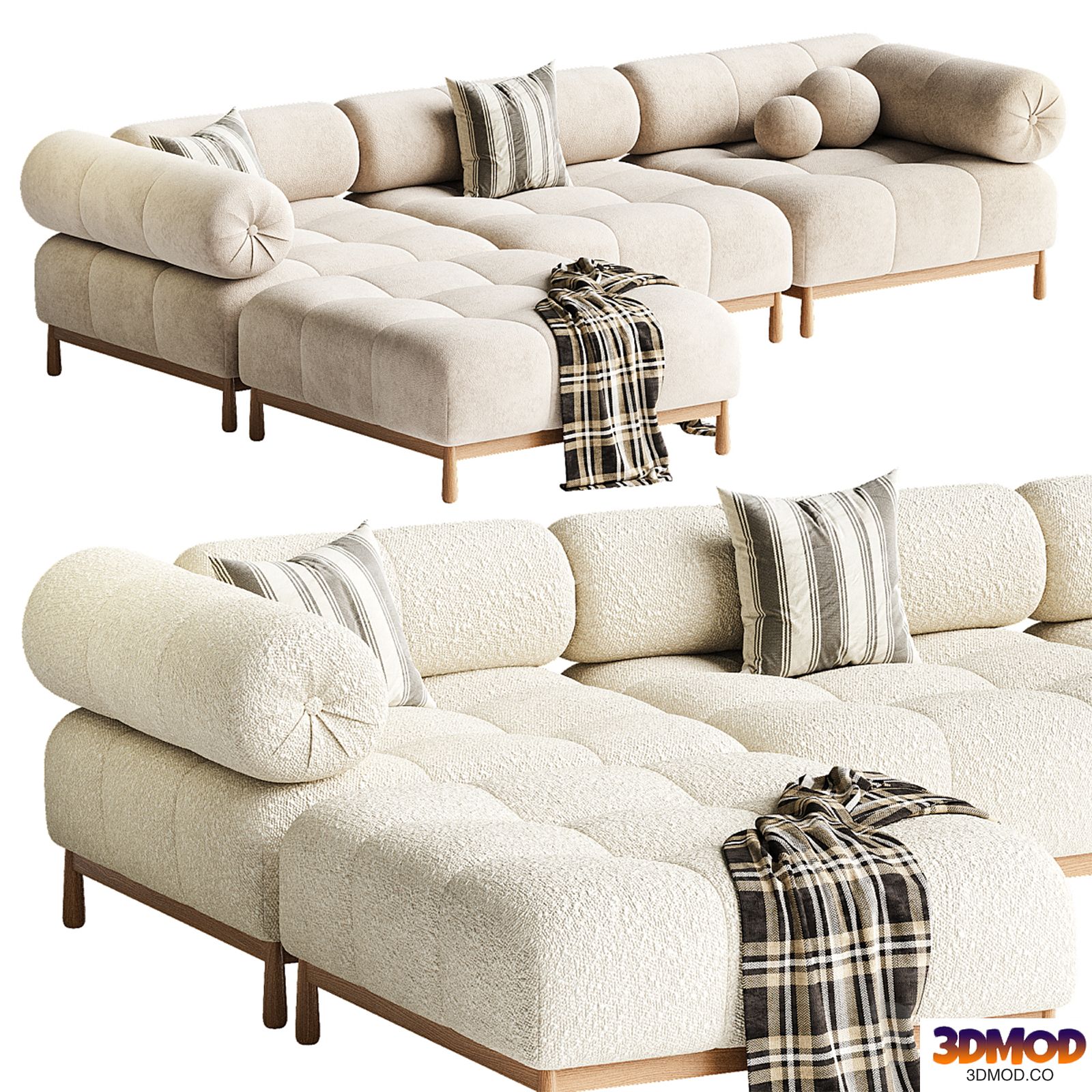 Sevigne 4-Piece Modular Sofa CB2