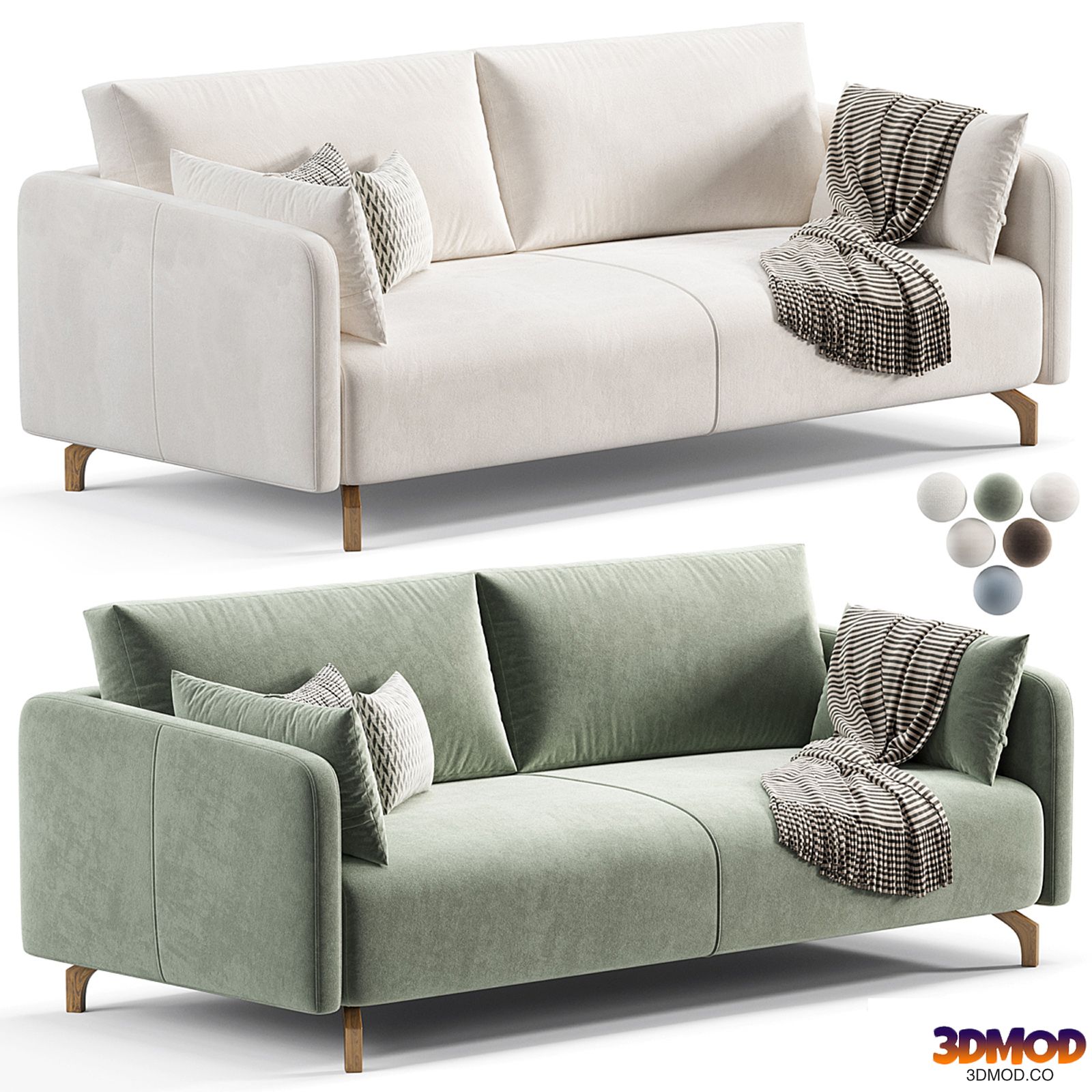 Sofa Lieri Velvet Beige by Divan.ru