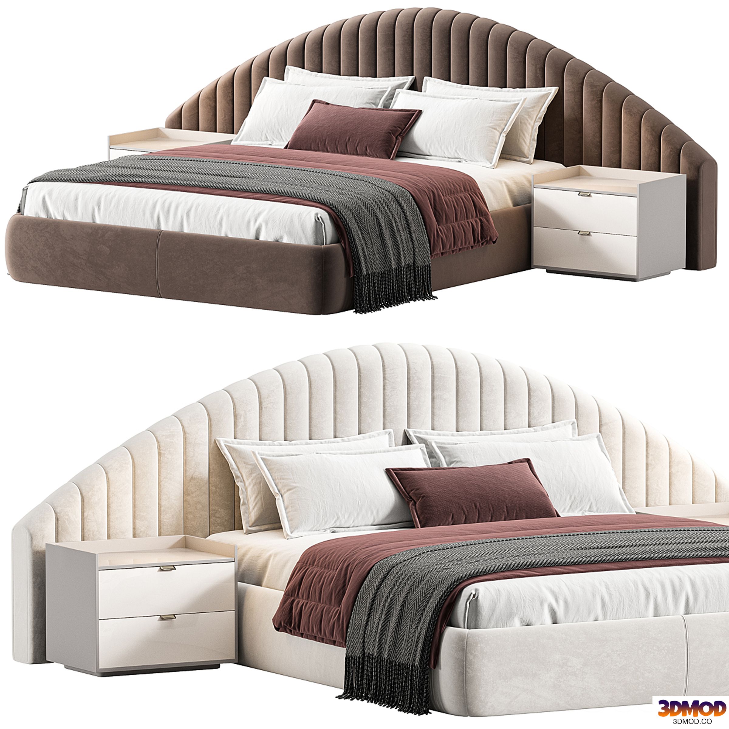 Bed Letto argento