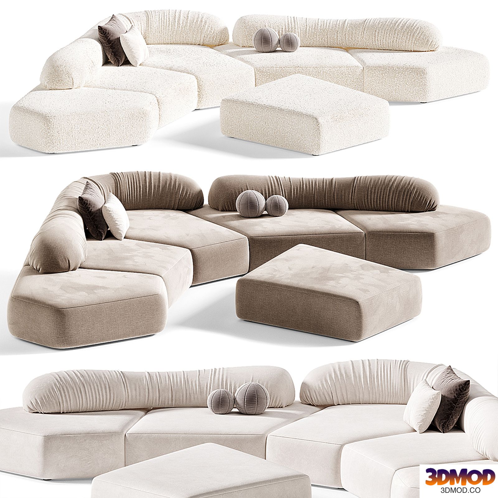On The Rocks Edra Sectional Sofa