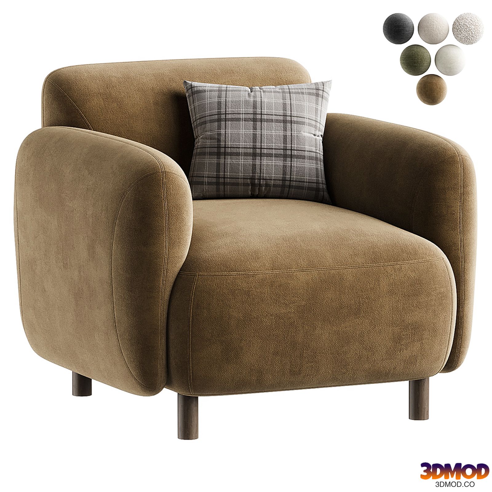 Chair Pipel-2 Bucle Beige