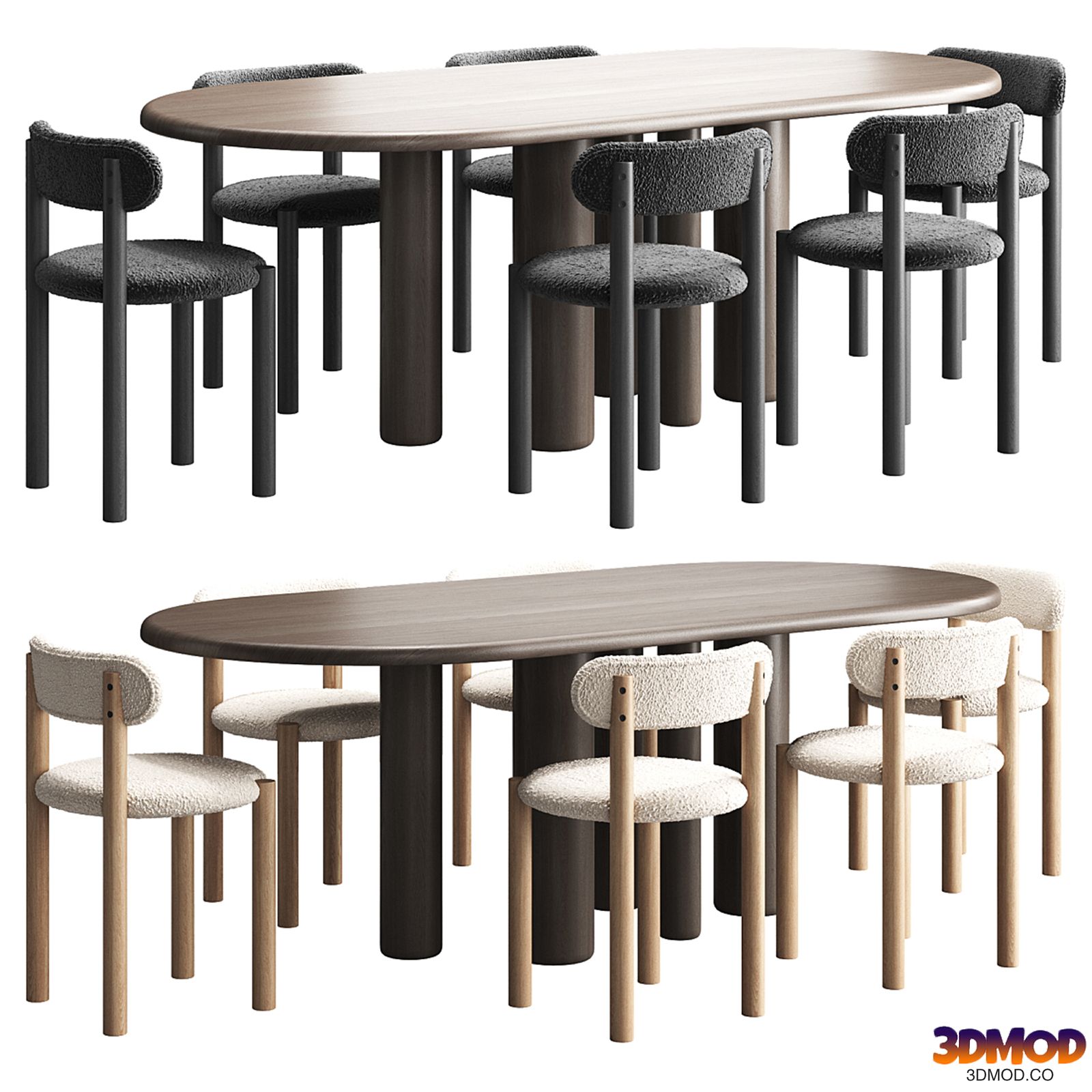 Table with chairs MAILEN by KAVE HOME