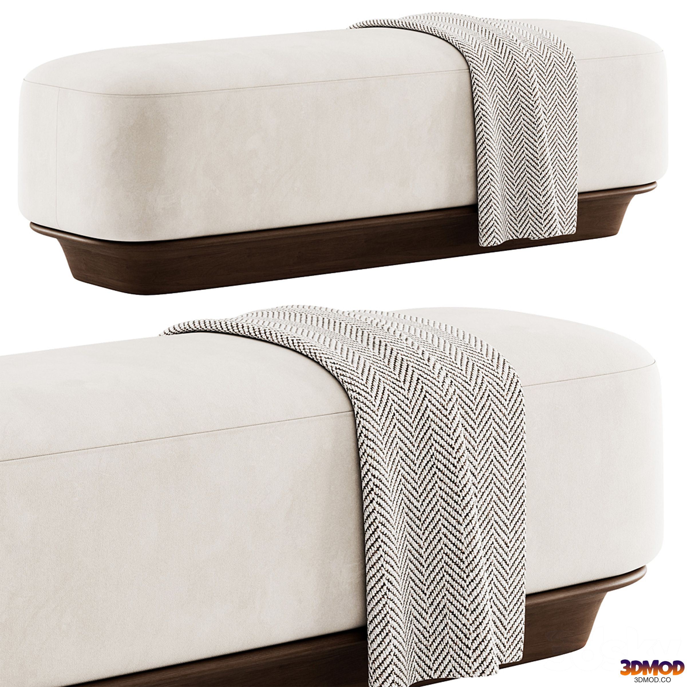 Bench and ottoman Nico By Demuro Das