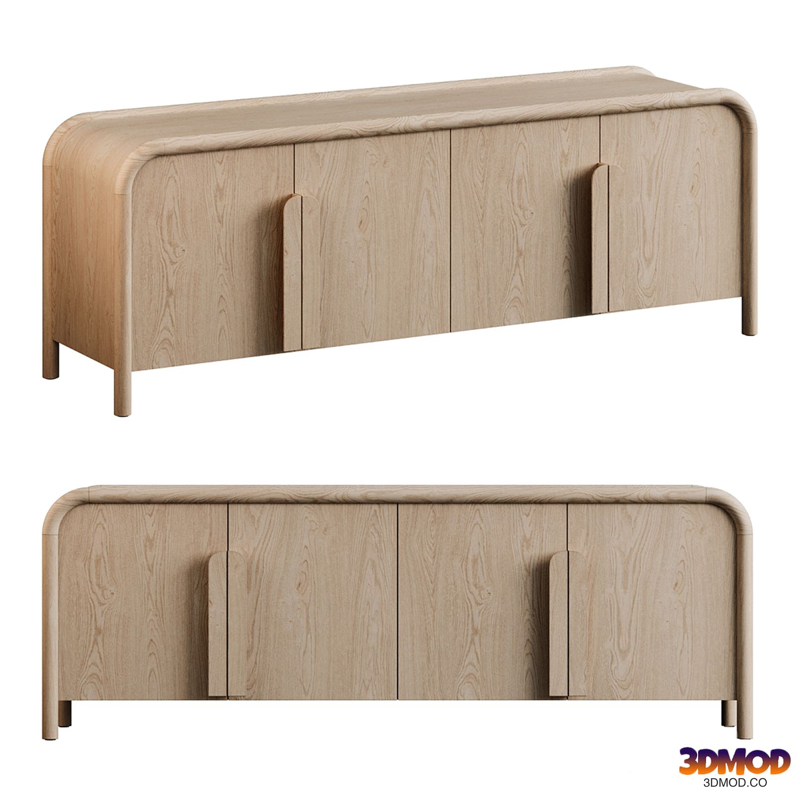 Crate&Barrel | Annie Natural Storage Media Credenza by Leanne Ford