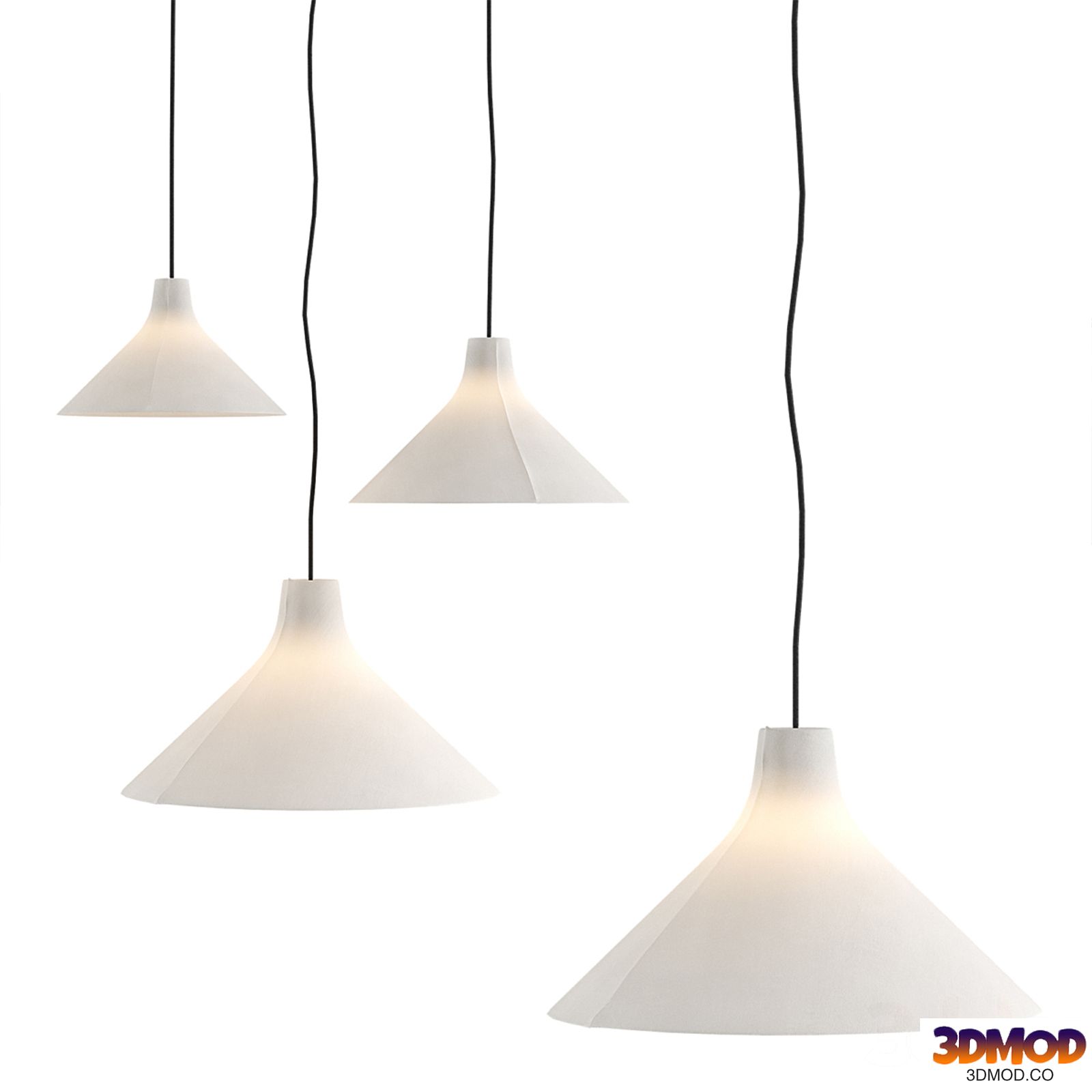 Pendant lamps white Seam by Serax