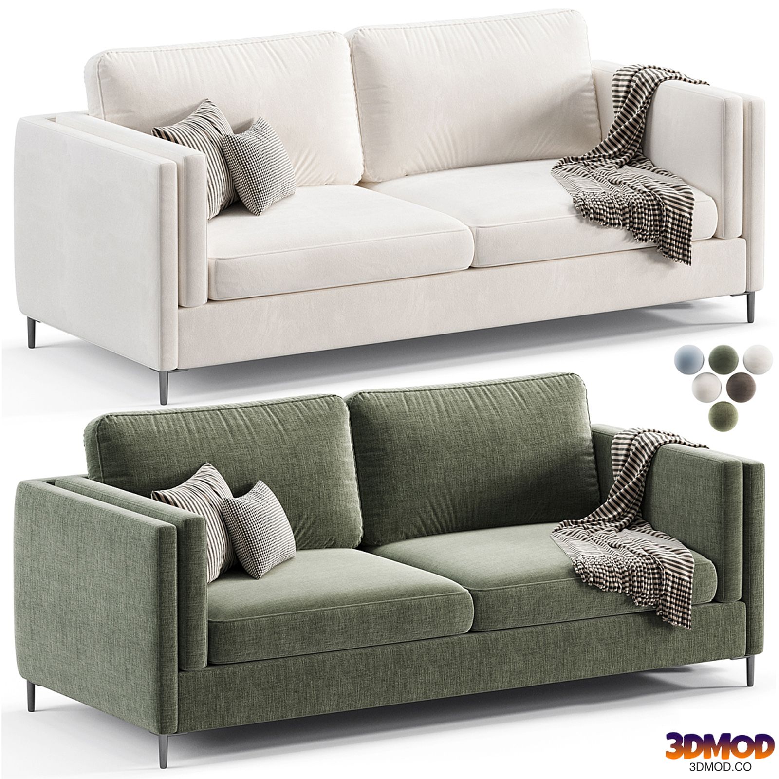 Four Hands Emery Sofa Thames Coal