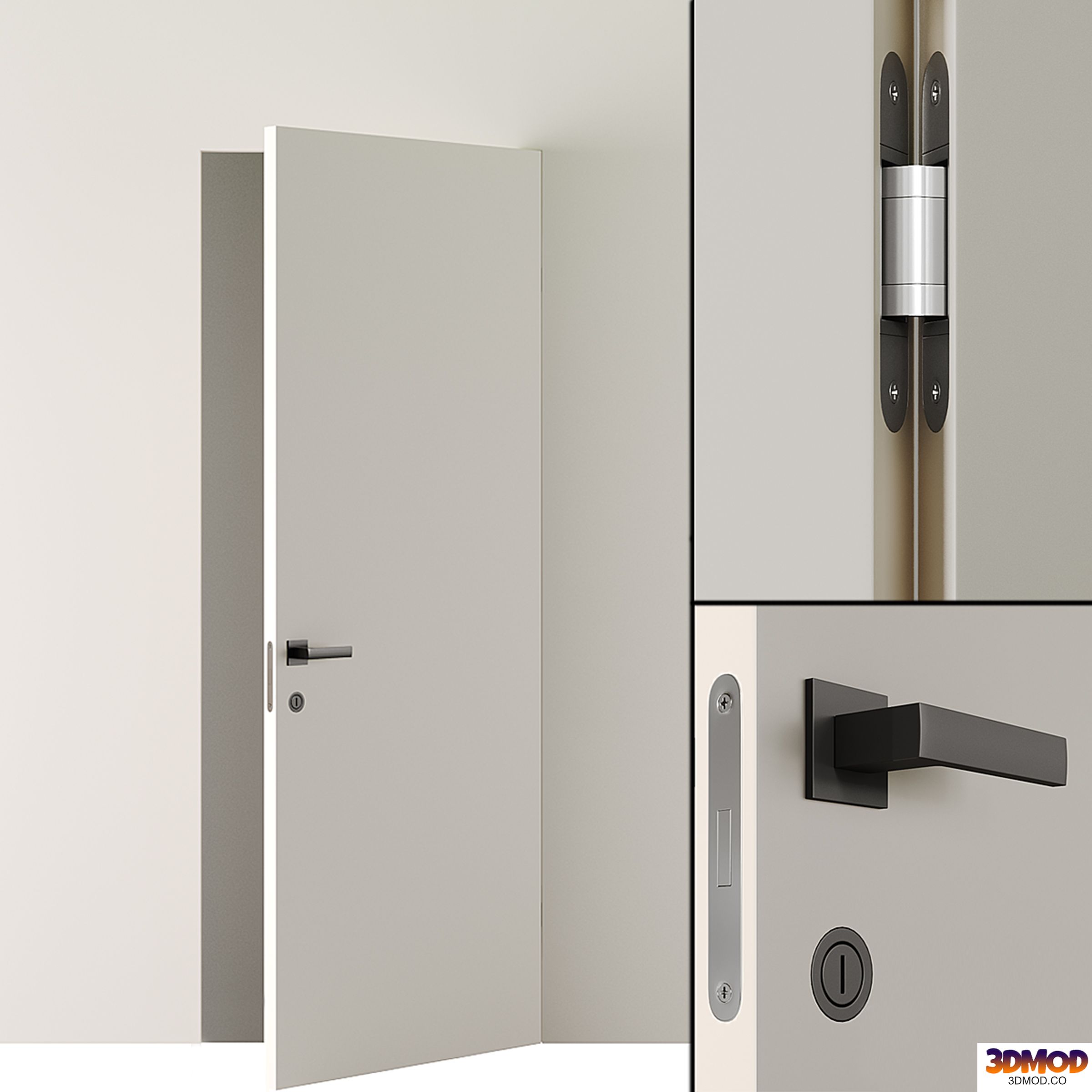 Concealed door.