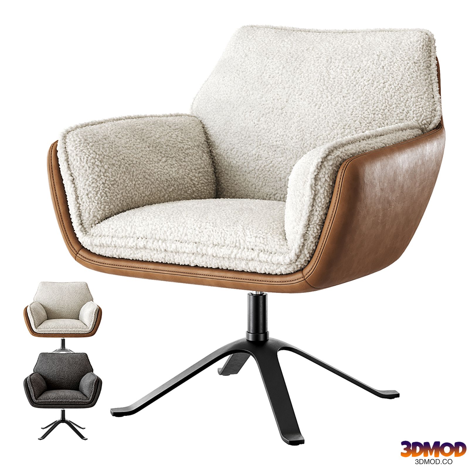 Nyles swivel desk chair by Arhaus