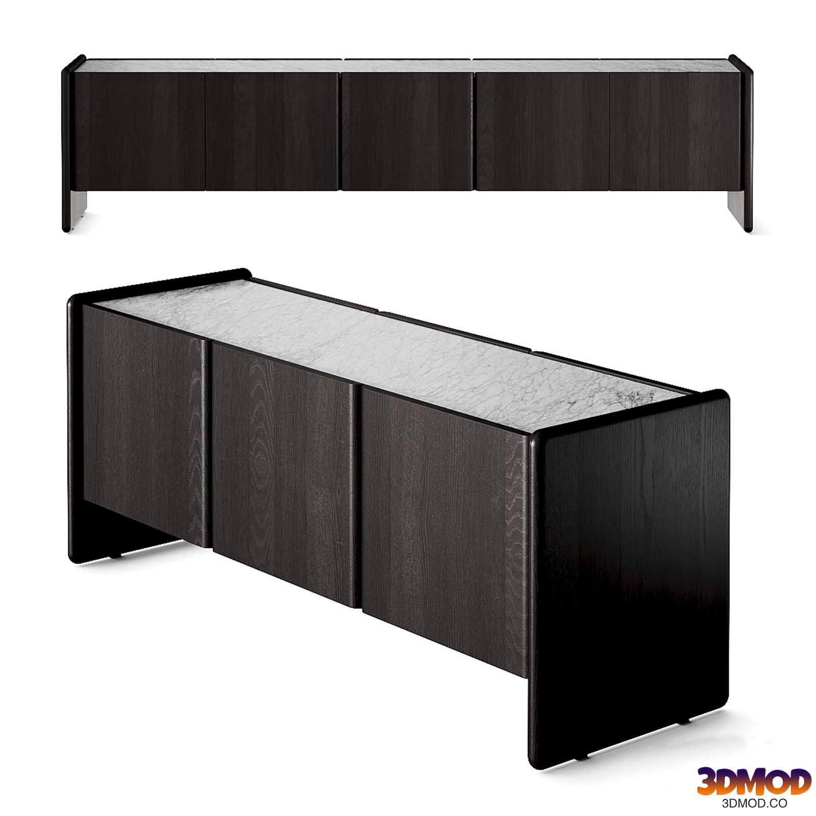 Minotti Logan Wood Sideboards