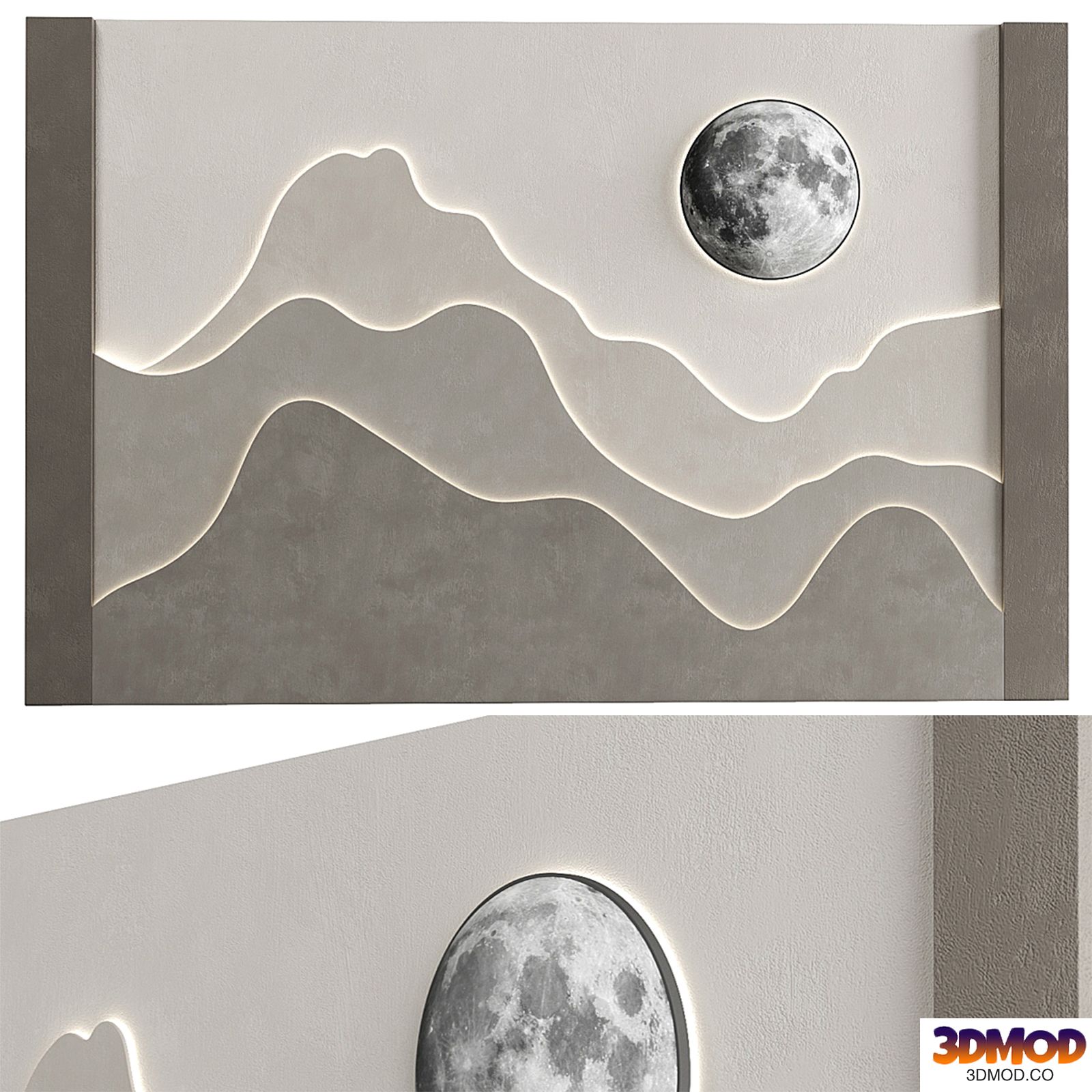 Decorative panel wave 10