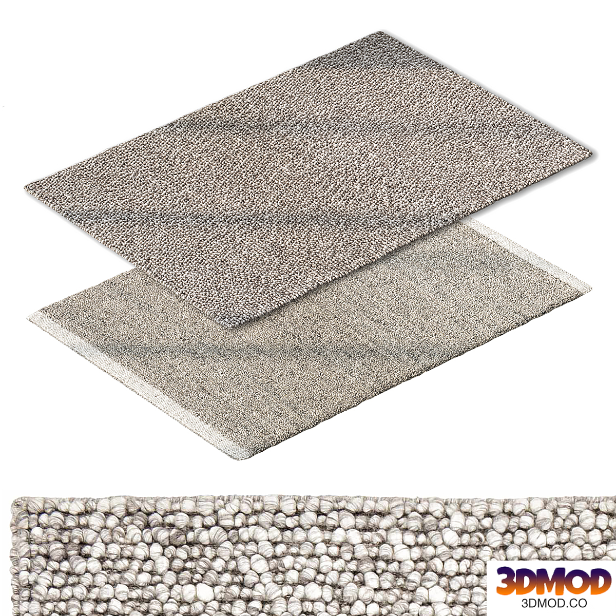 Collingham Gray Bubble Rug | Basiao Area Rug