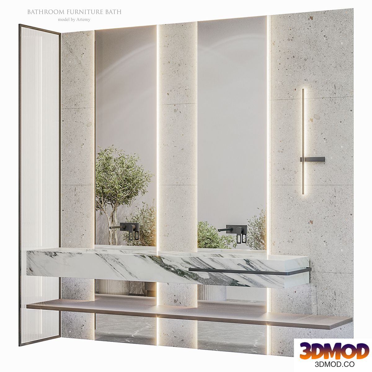 Bathroom furniture set 60