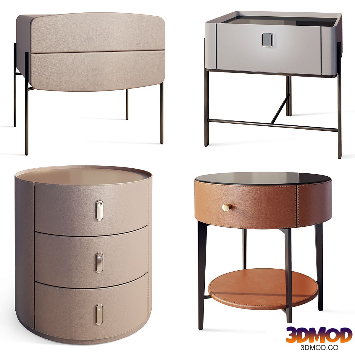 Modern bedside table Chester Moby Puerto Decor Diva