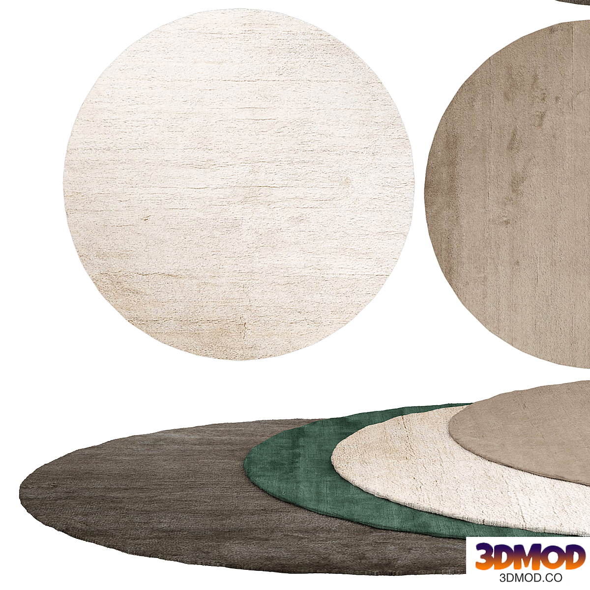 Oxwich round rugs