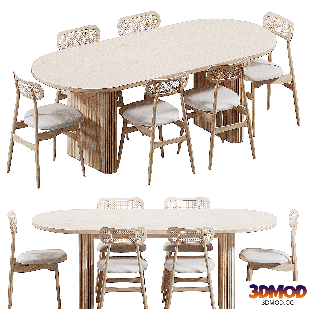 Dining table and chair