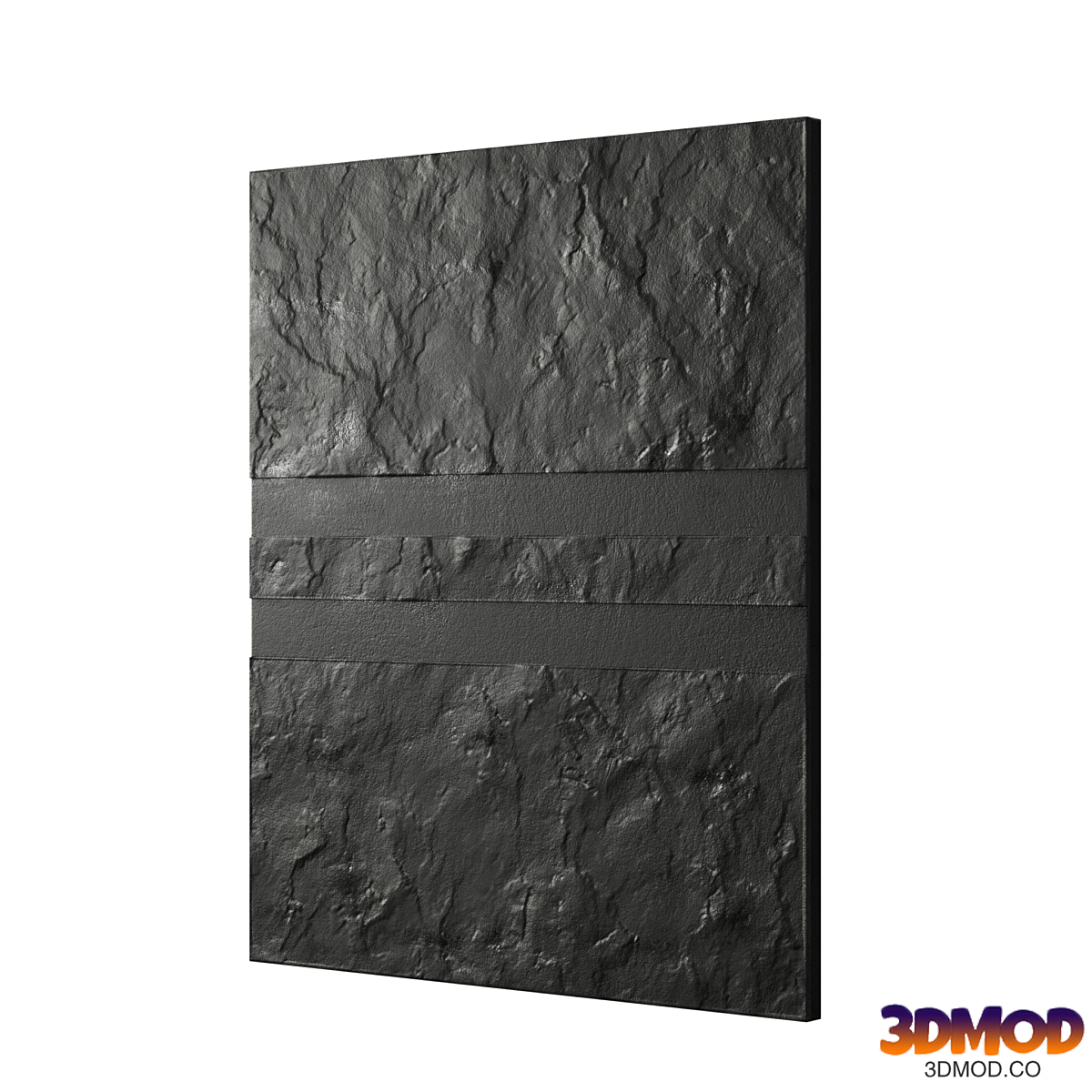 Black decorative panel