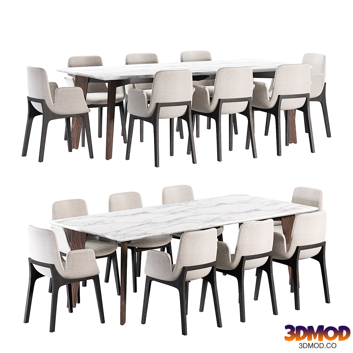 Dining set by Poliform