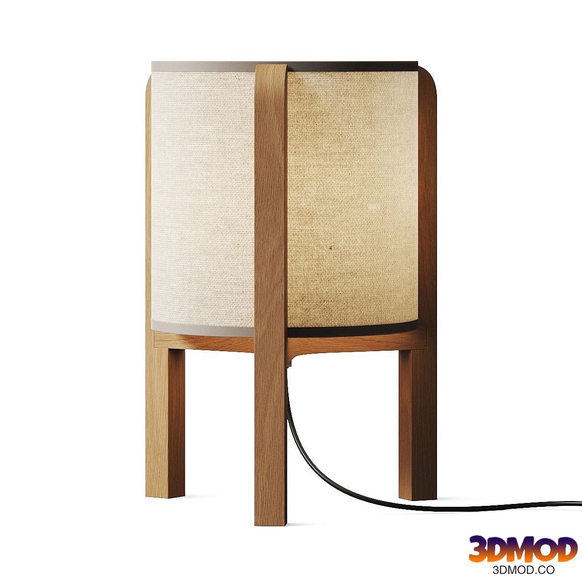 Habitat Arbaa Woven Column Table Lamp