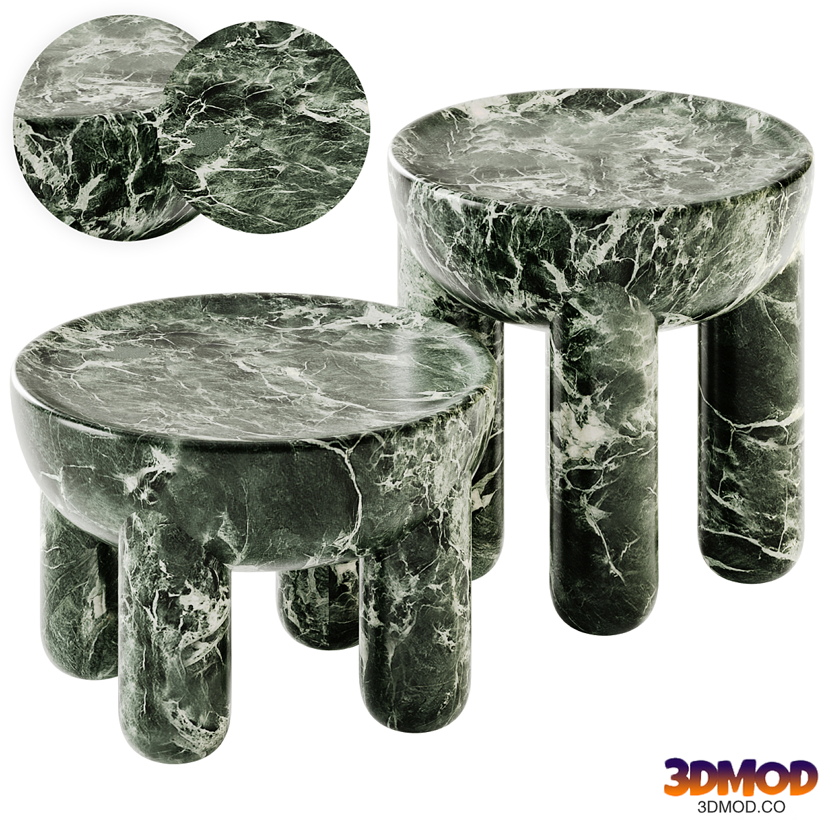 NOOM FREYJA LIMITED EDITION Round marble coffee table set