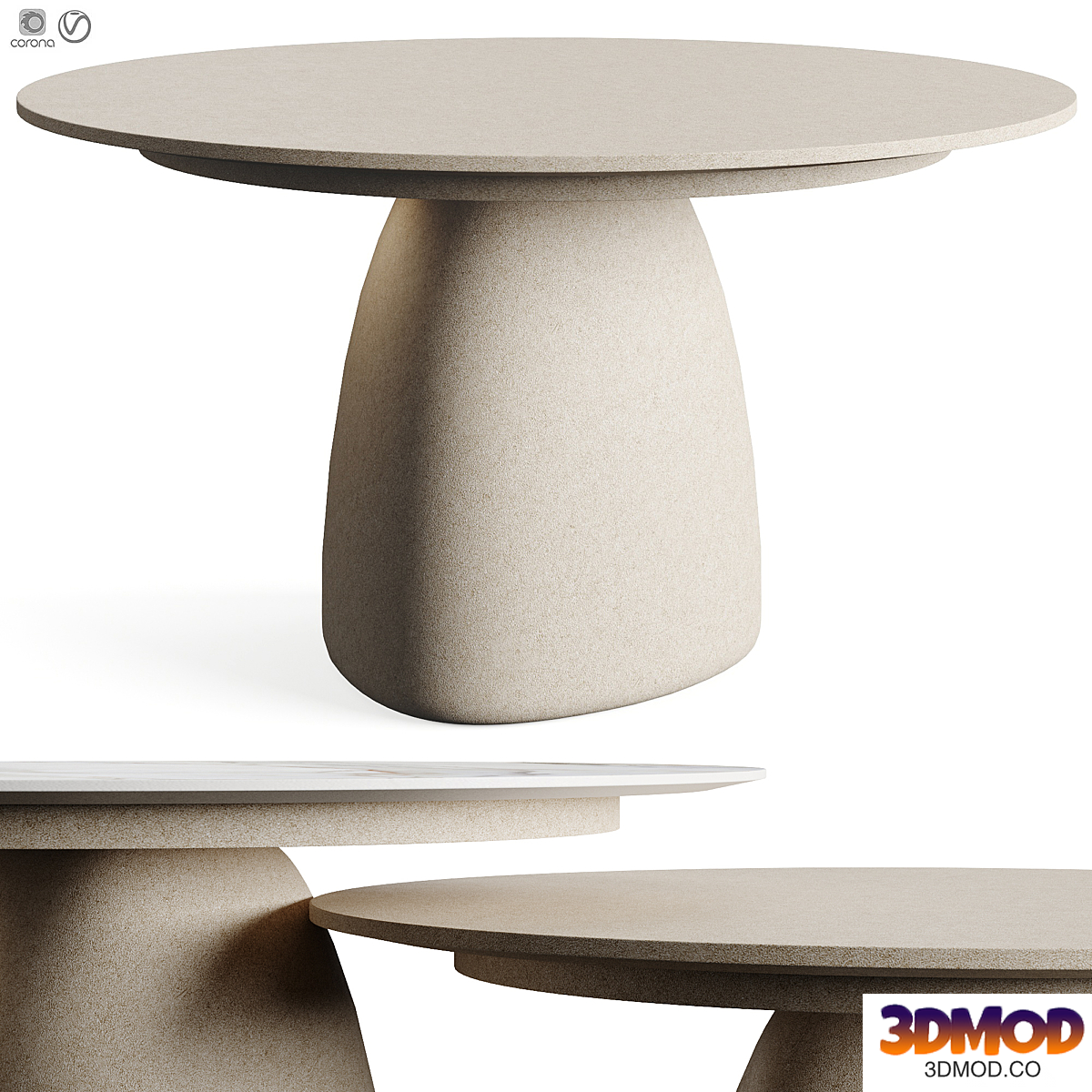 Poliform MONOLITH 2023.2 Circle One Table