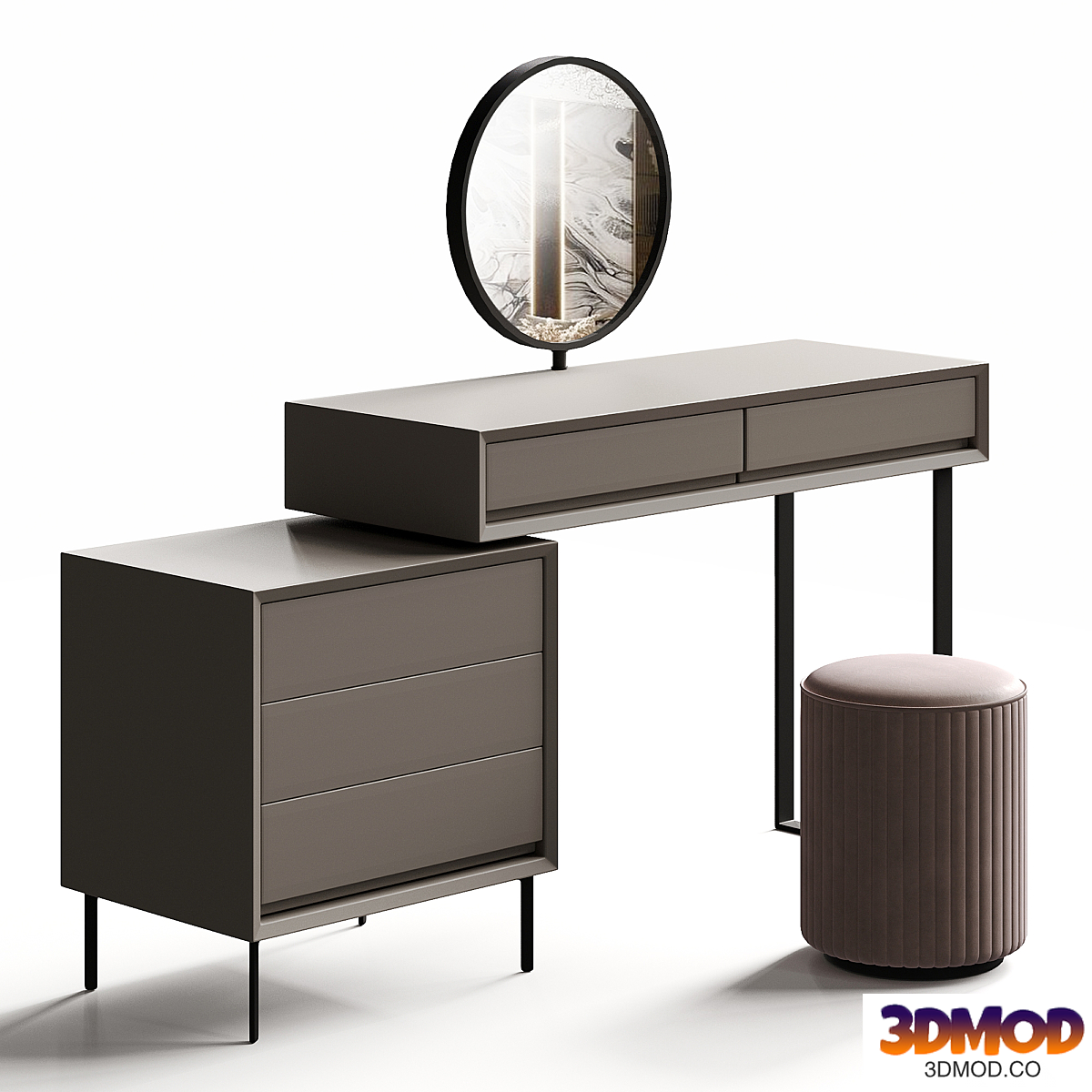 curved desktop mirror