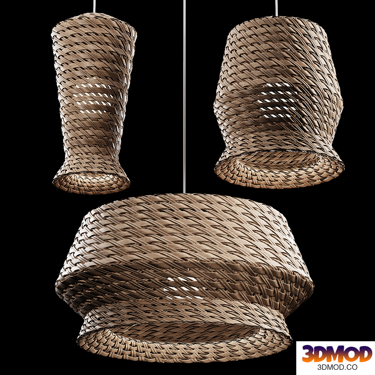 Rattan Pendant Light 014 by La Vie