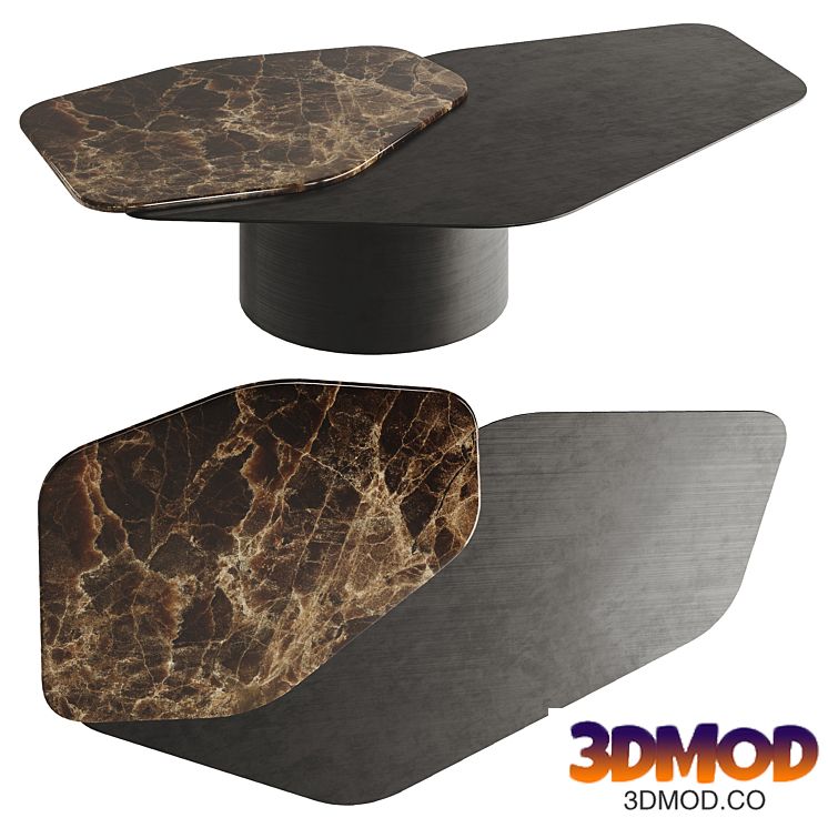 Rugiano Incanto Central Metal Brass Table