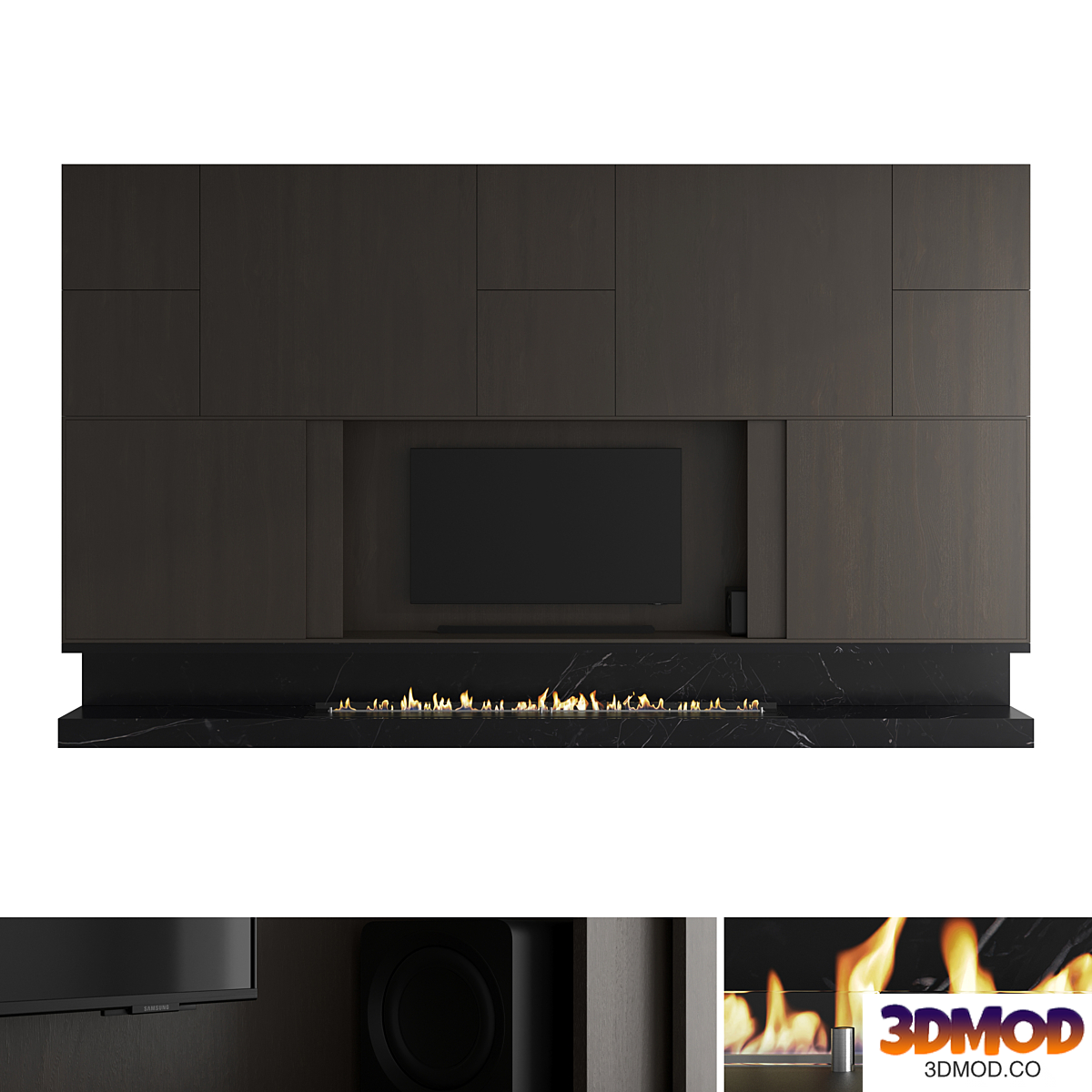 TV wall set 61