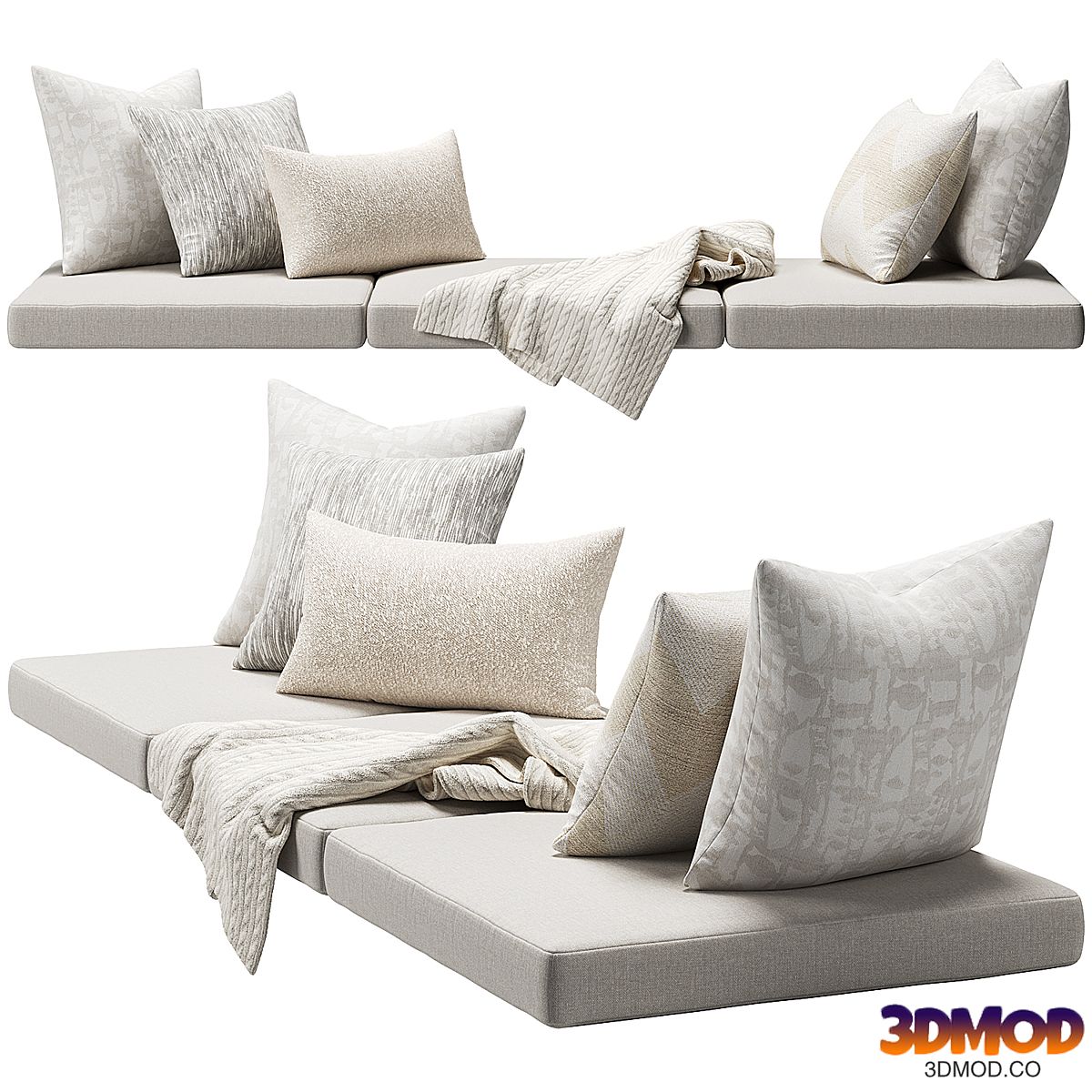 Window Seat Cushion Set 2