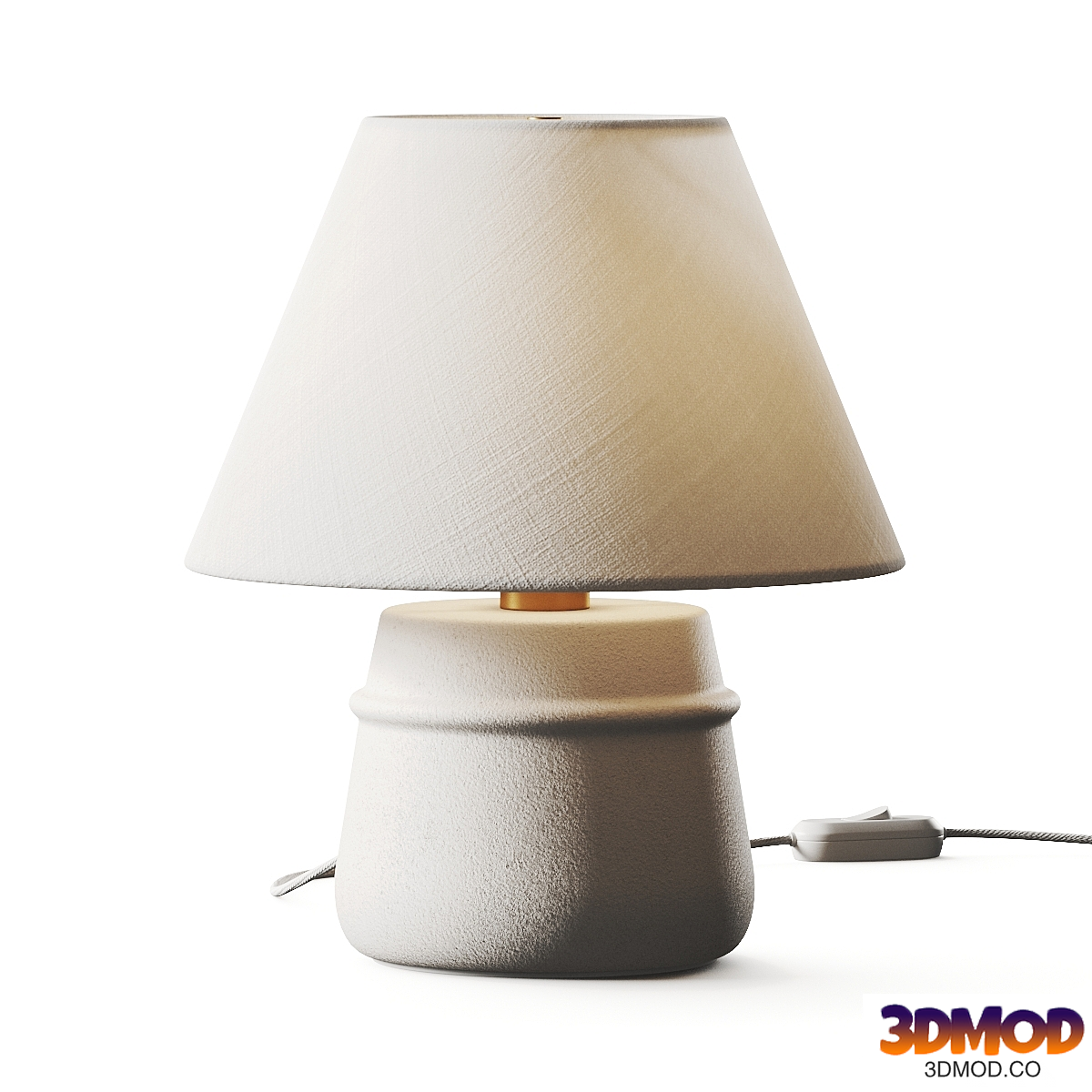 Zara Home Ceramic Table Lamp Linen Lampshade