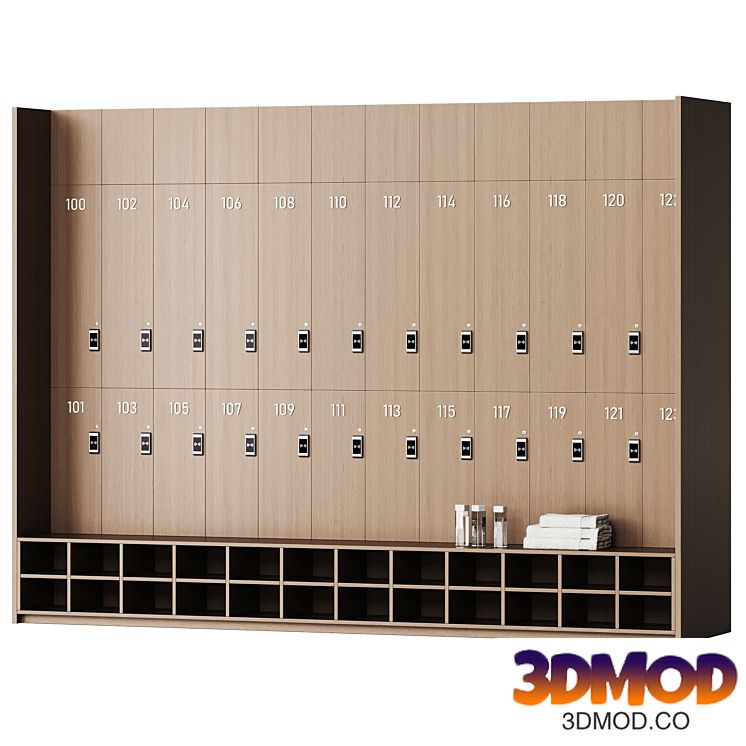 Locker rooms in the gym 1