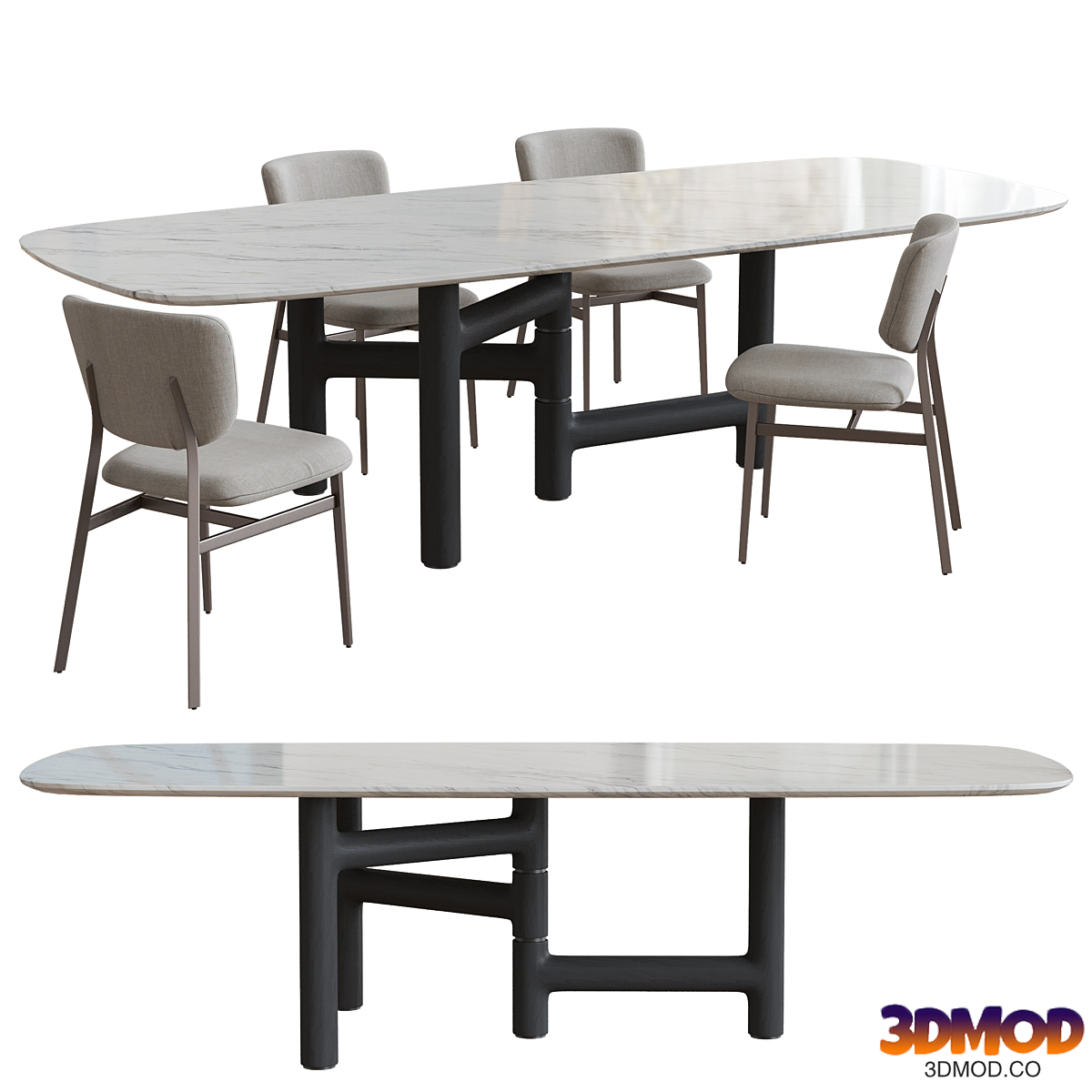 Bonaldo Pivot table\Noor chair
