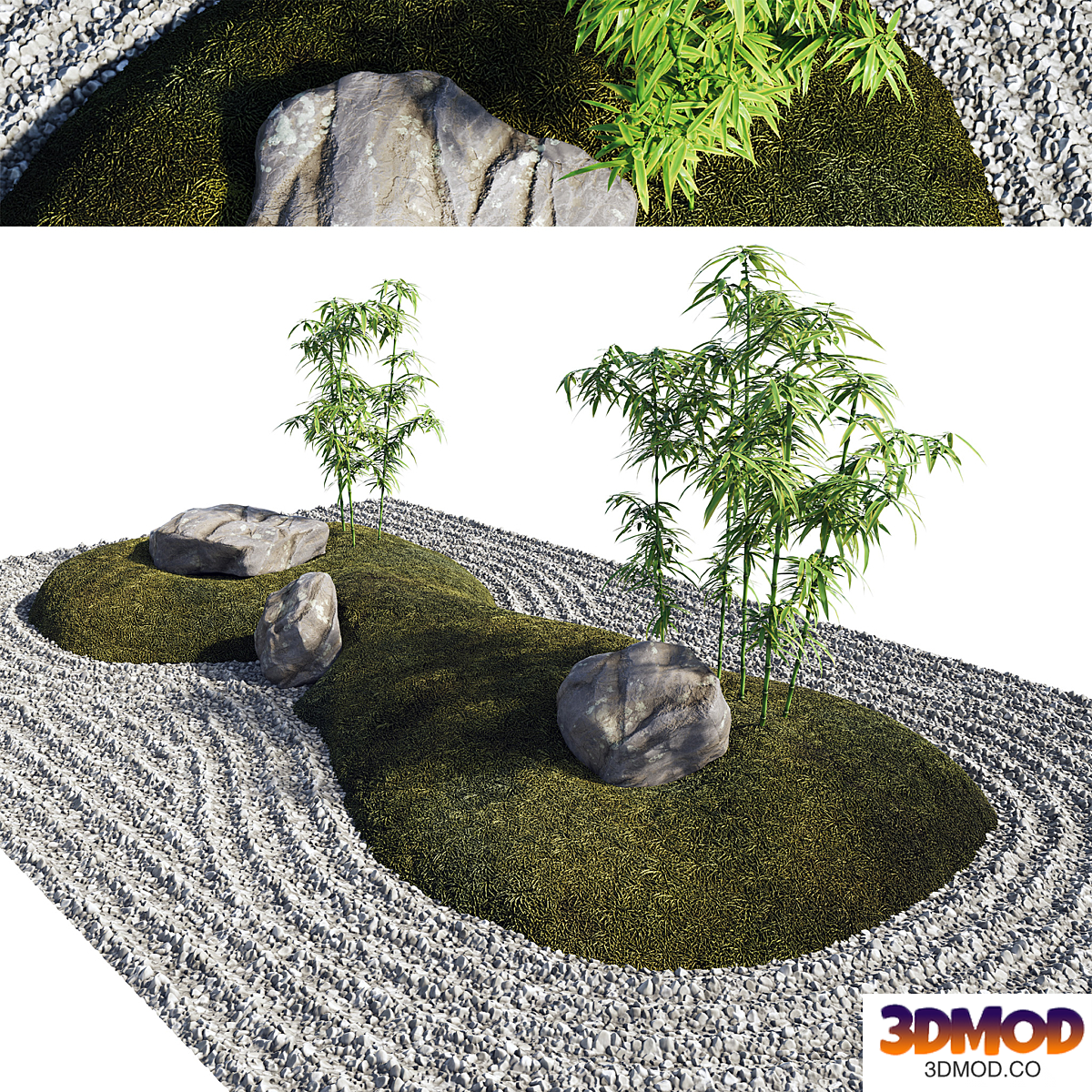 Japanese Rock (Zen) Garden 03