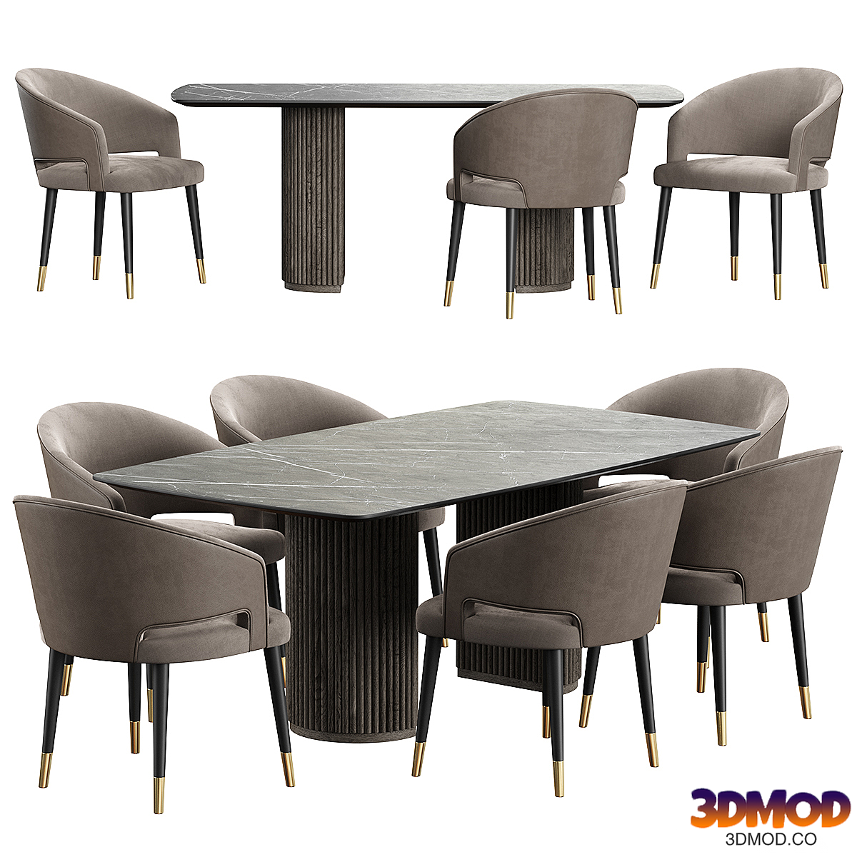 Chair Crop Konyshev Table MODERN