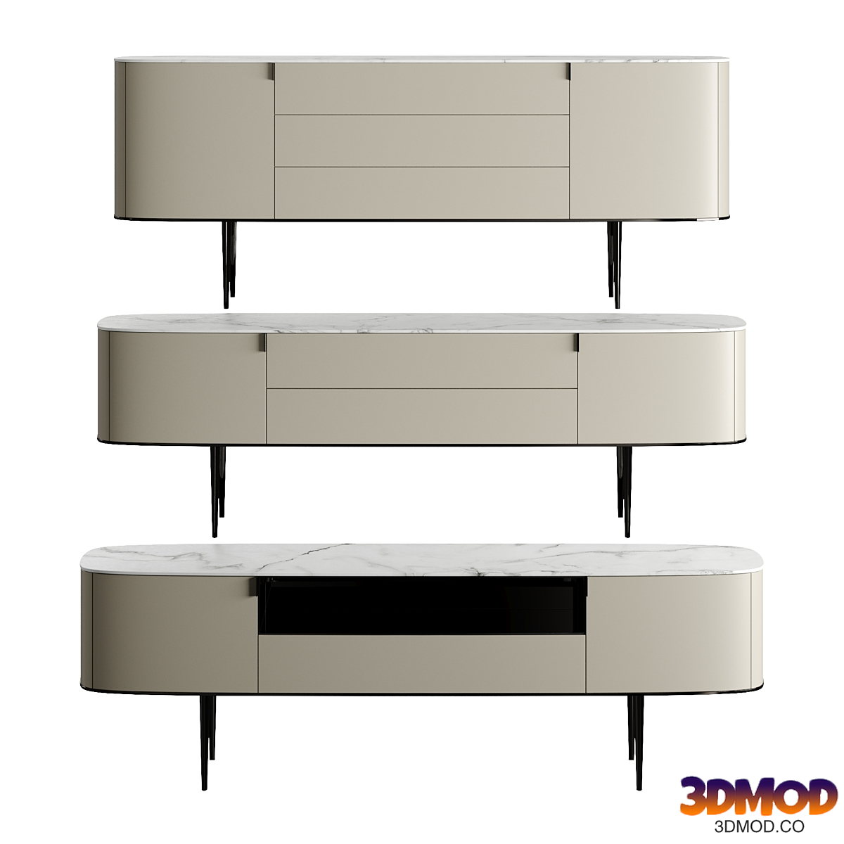 Poliform Italy Symphone Collection Drawers