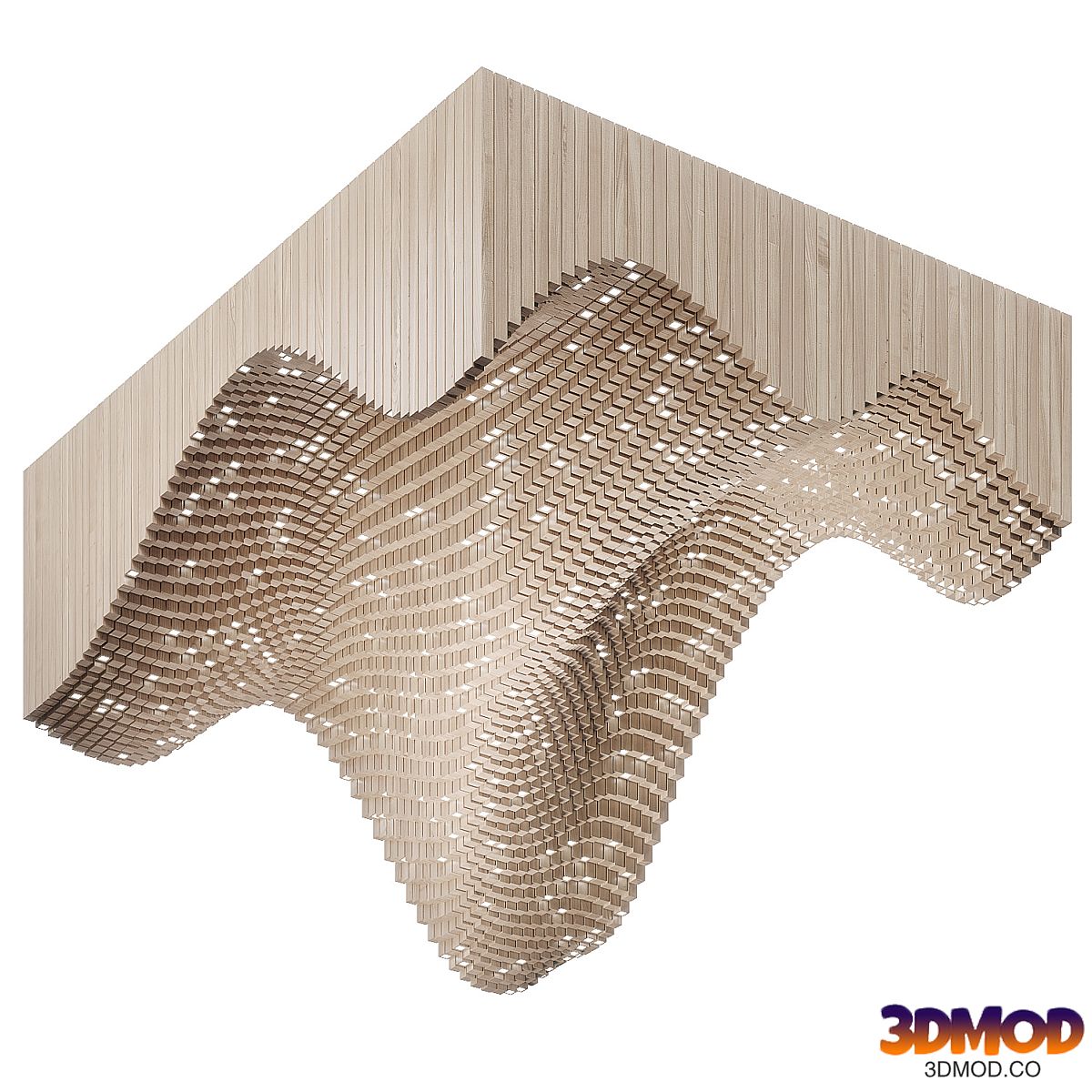 Parametric ceiling with lights