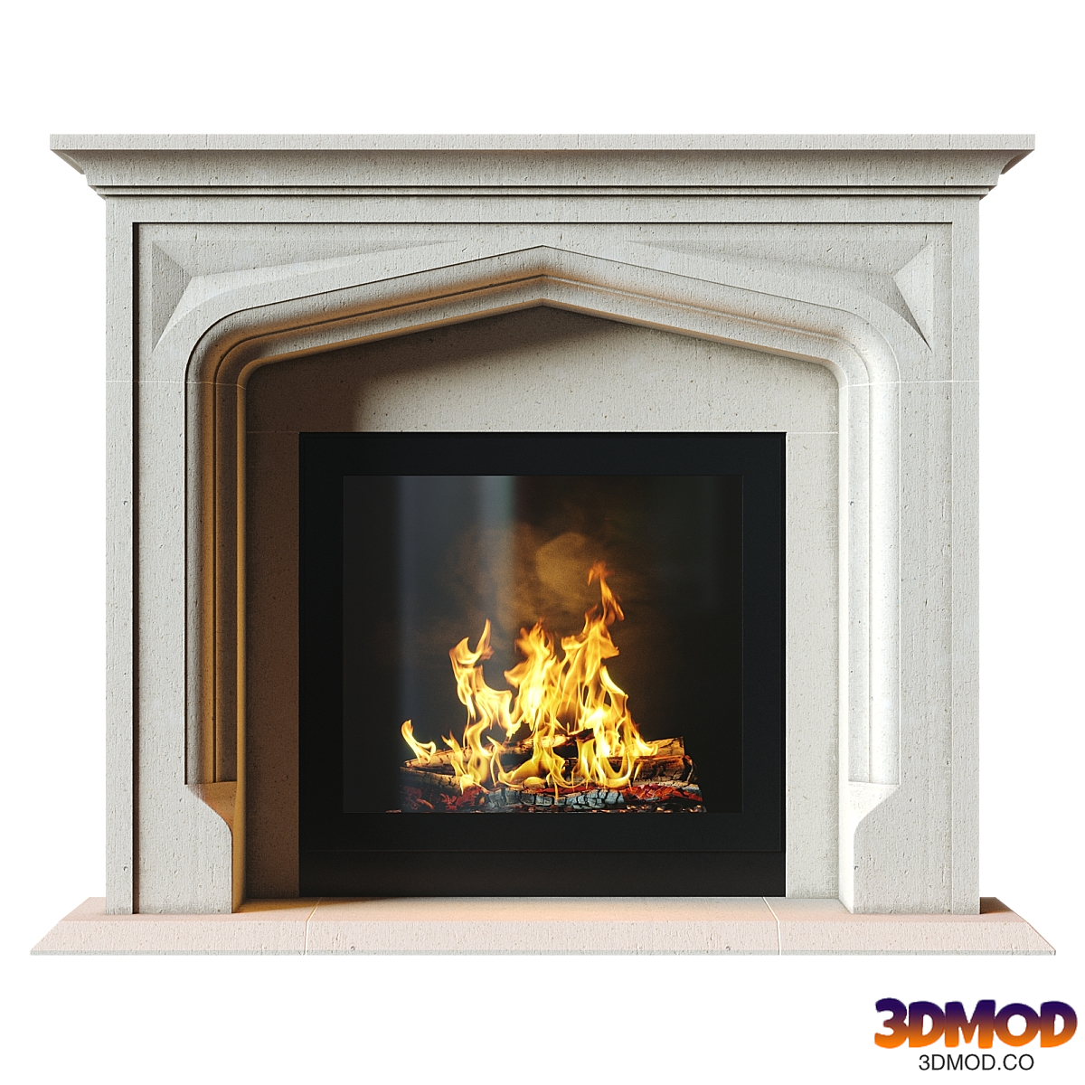 Stone Fireplace 1