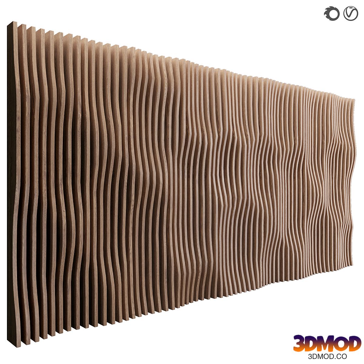 Wall panel slats 58