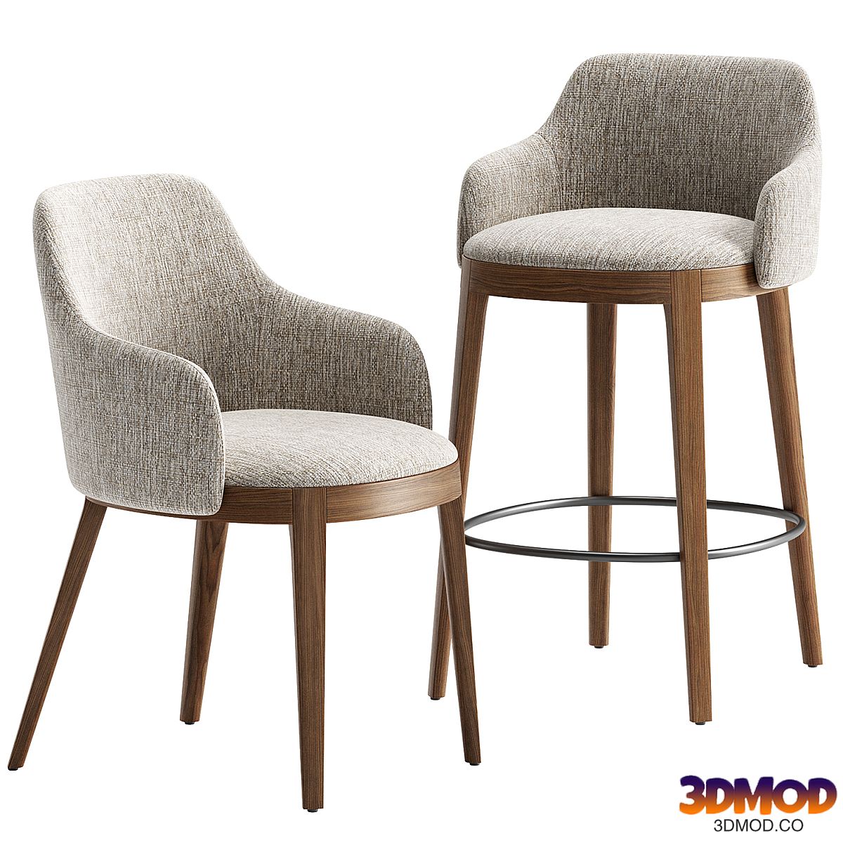 Adel Chair & Stool by Calligaris