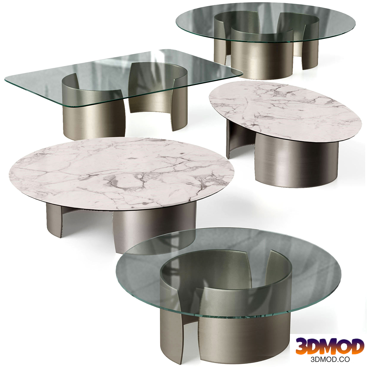 6 types of tables PETALO 40 from Reflex