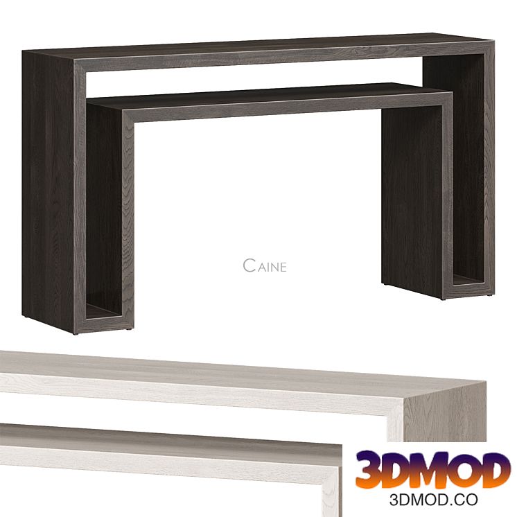 Caine console Noir