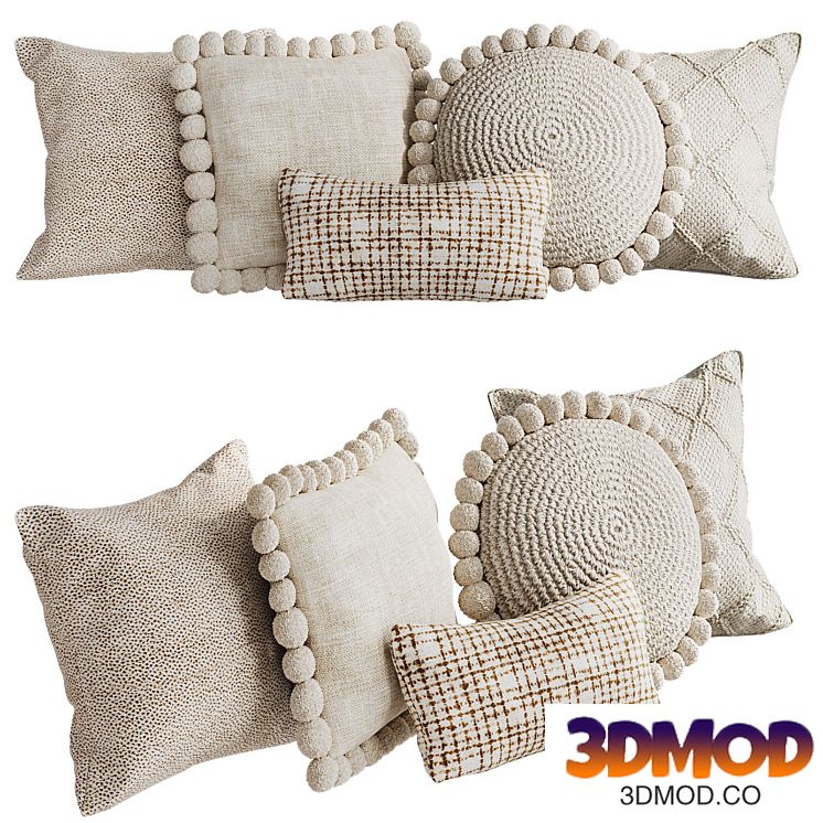 Pompom pillow set