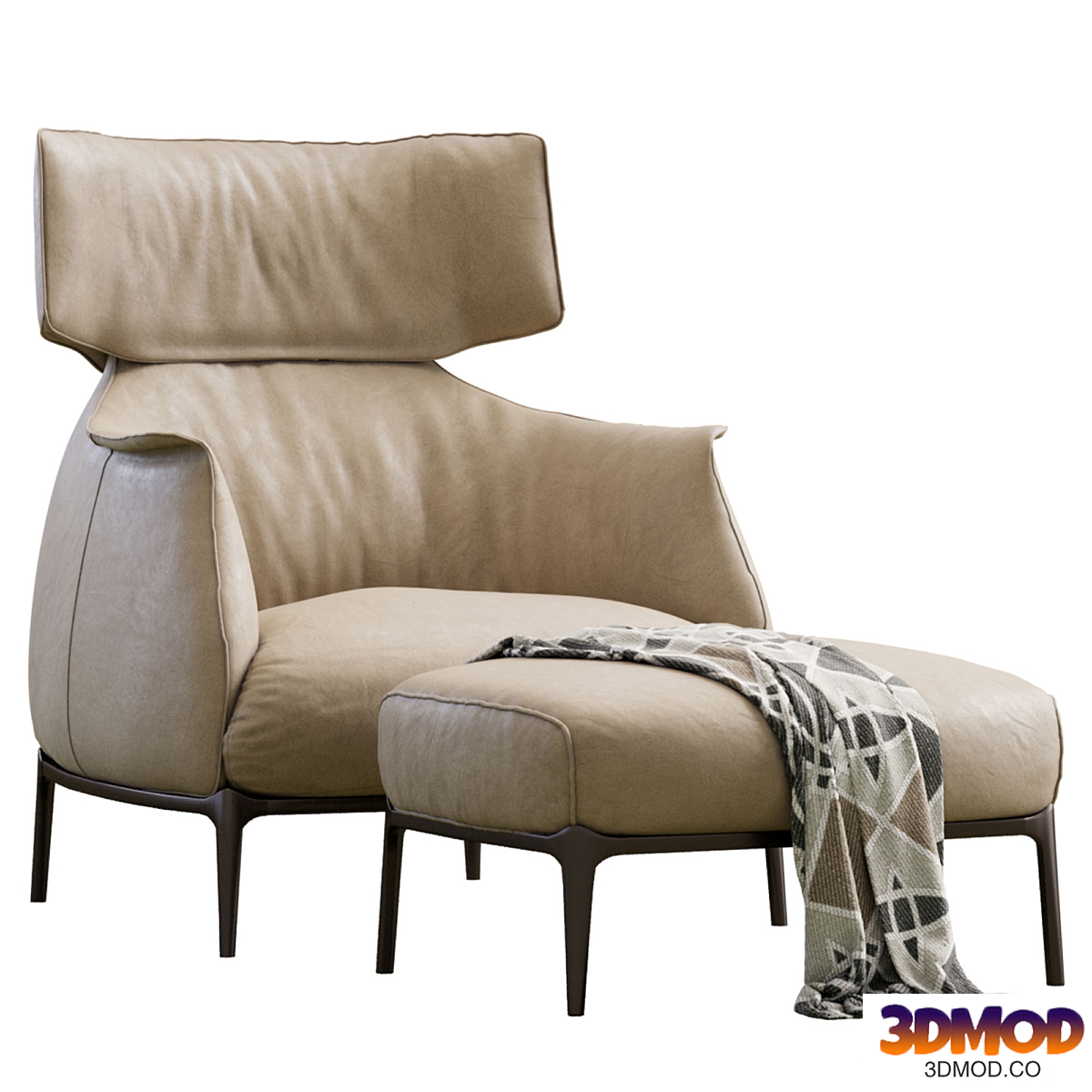 Archibald King Armchair By Poltrona Frau