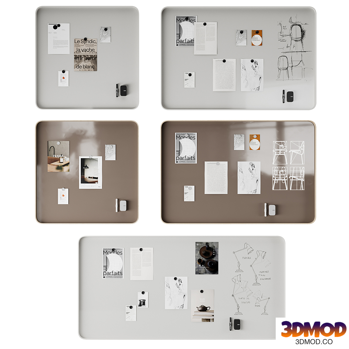Lintex magnetic marker board
