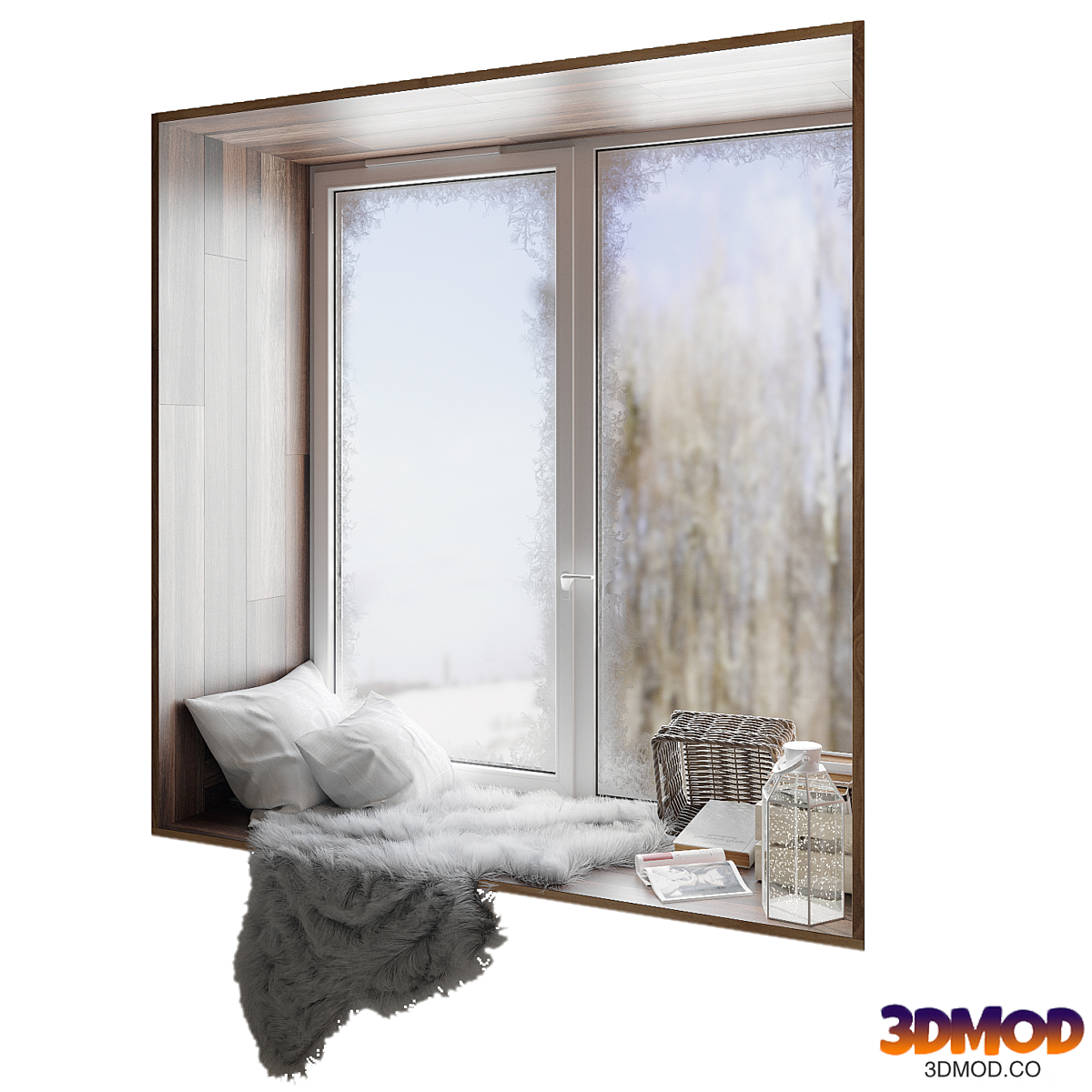Seating area by the window