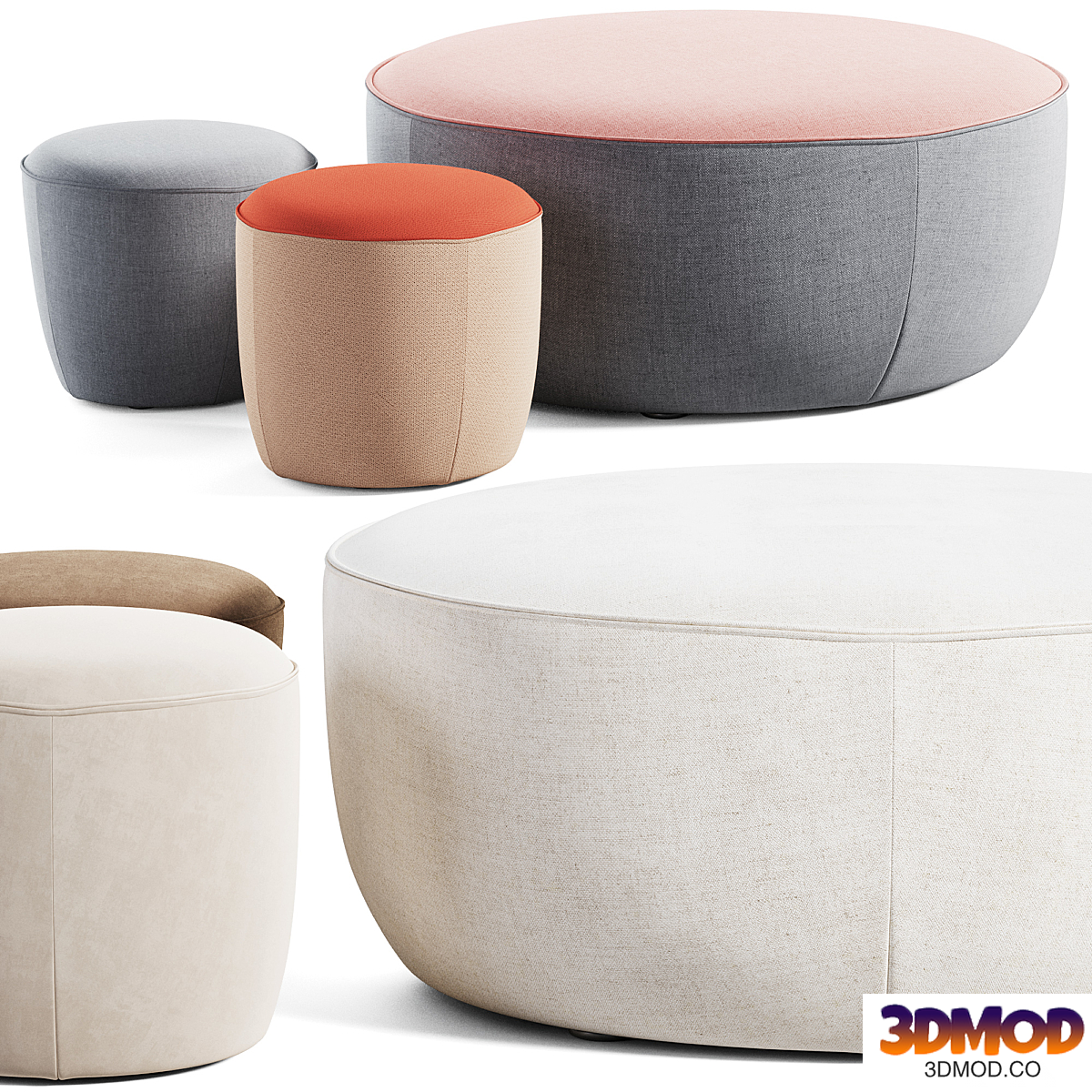Pouf Adapt Round Ottoman