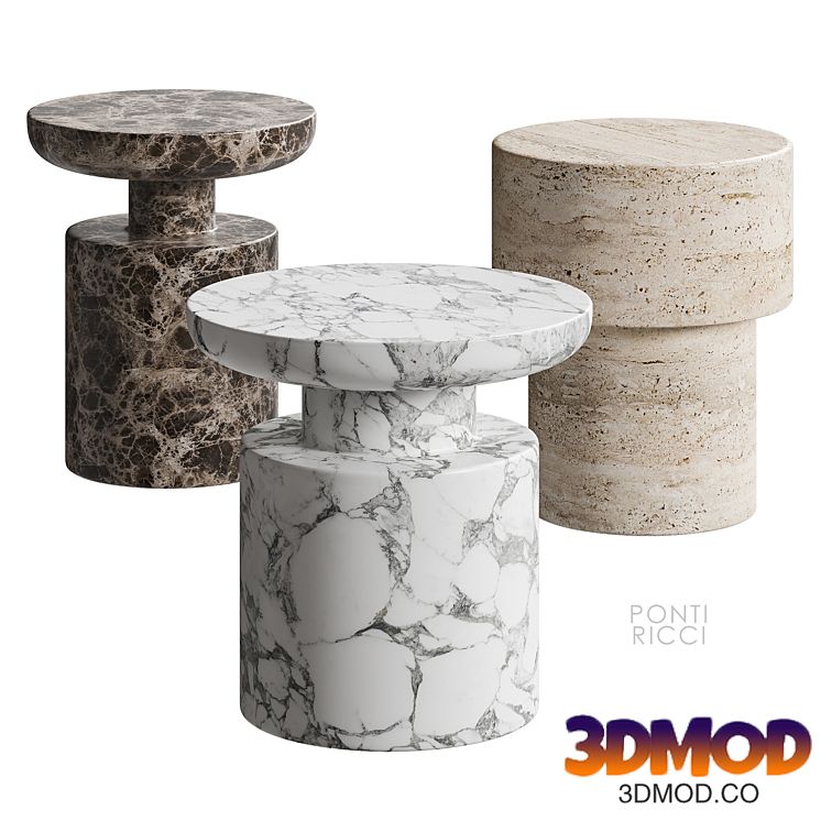 PONTI RICCI side table RH