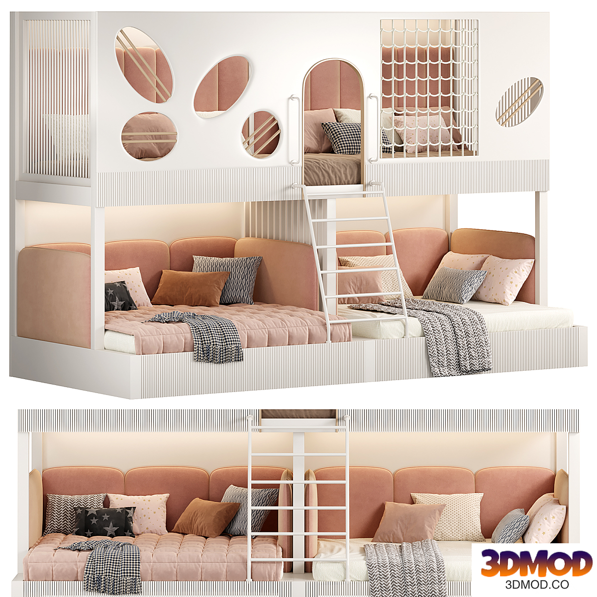 Designer two-level bed Kids room 16