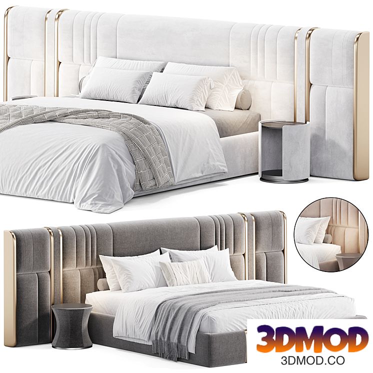 Nova bed by Hessentia Cornelio Cappellini