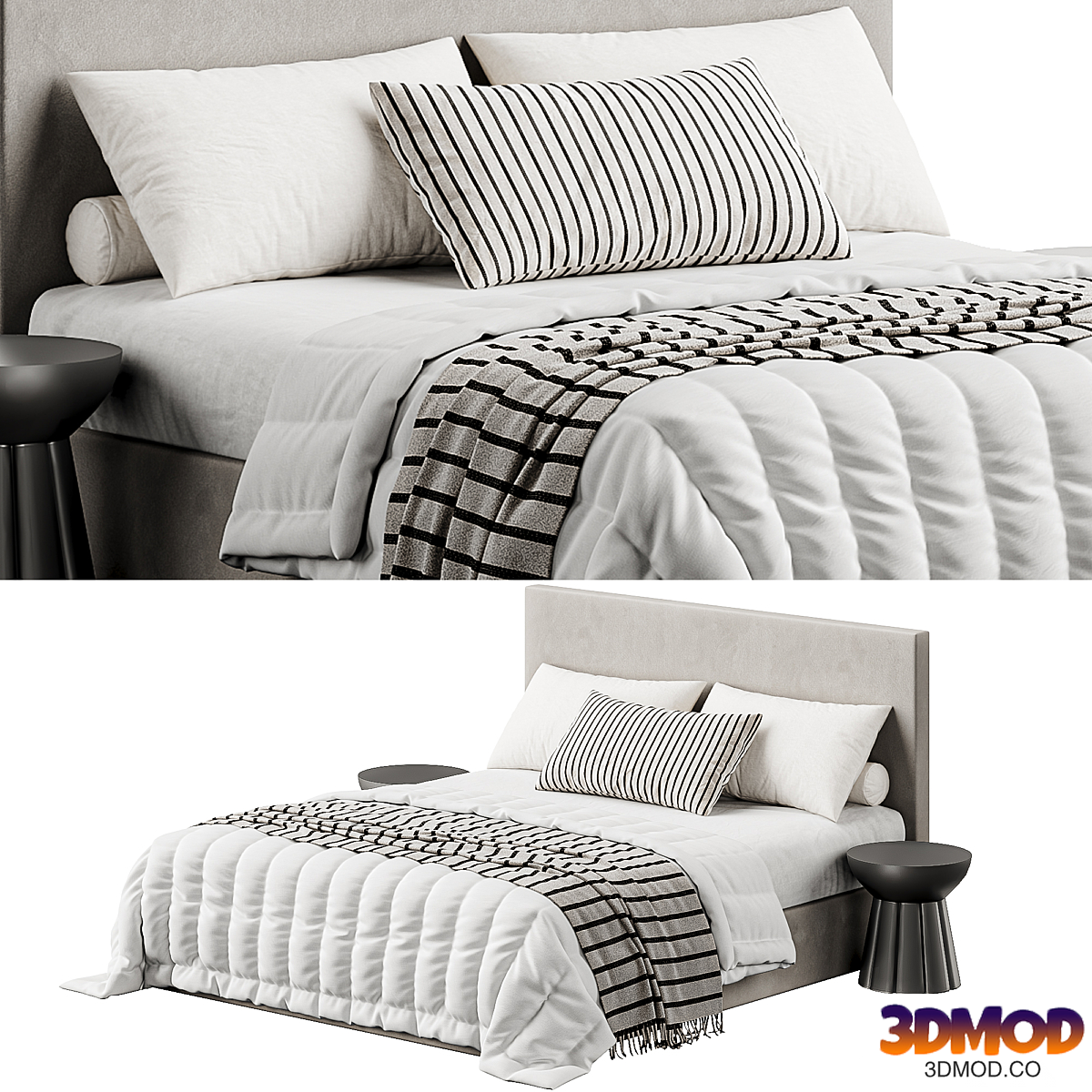 plaza bed by flou
